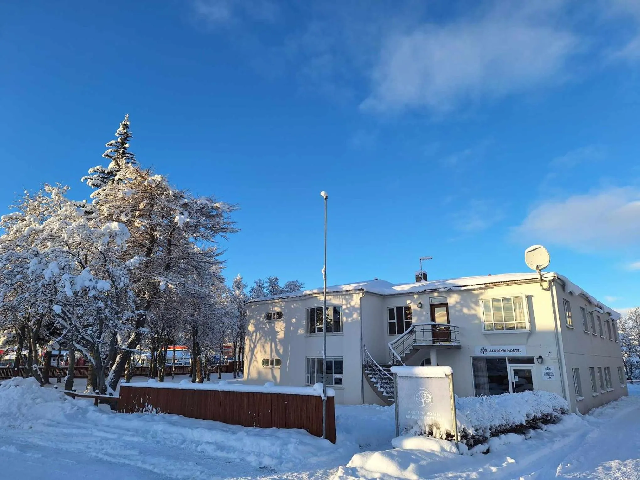Facade/entrance in Akureyri Hostel