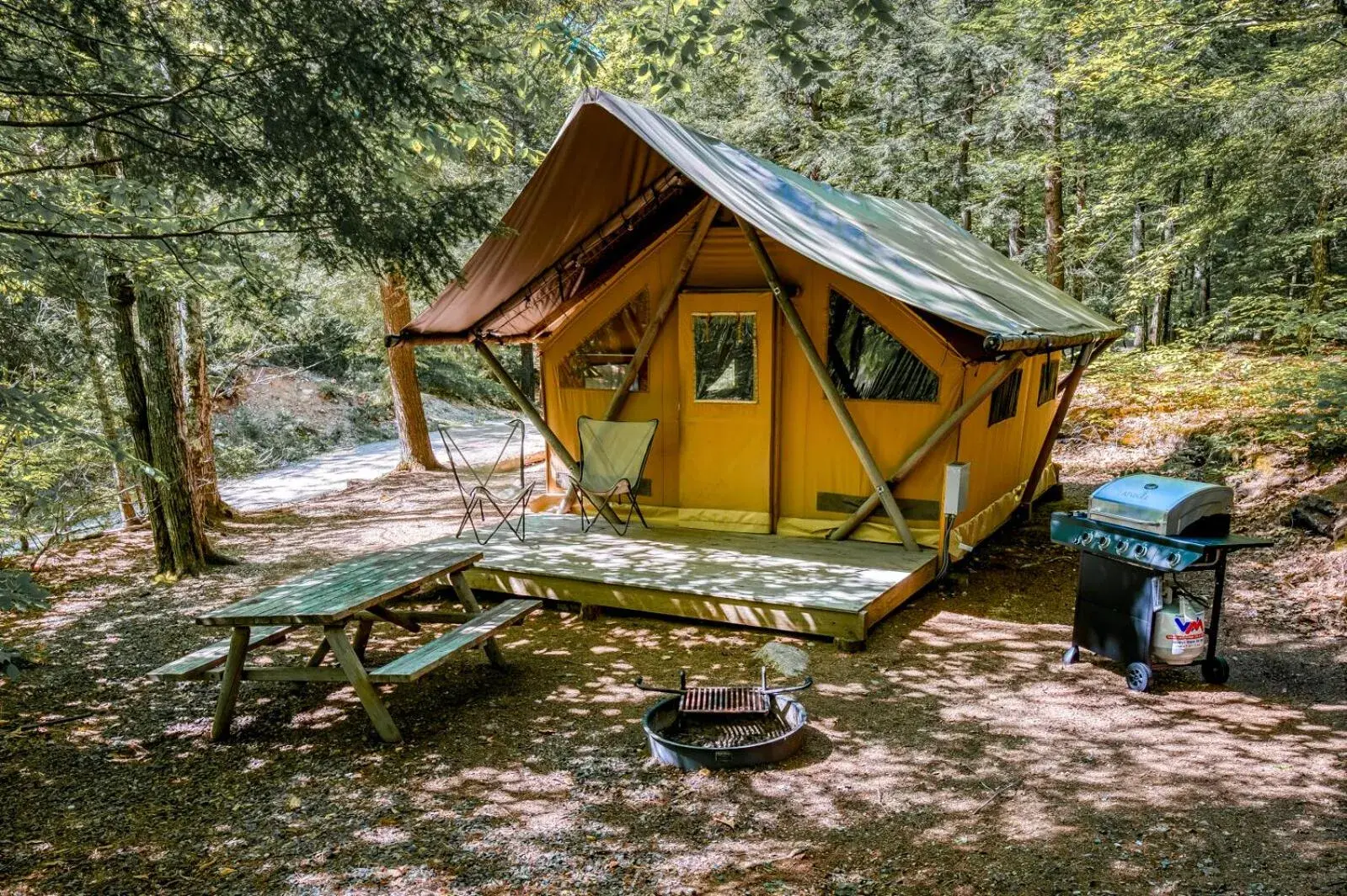 Canadienne Tent in Huttopia Southern Maine Canadienne Tent in Huttopia Southern Maine