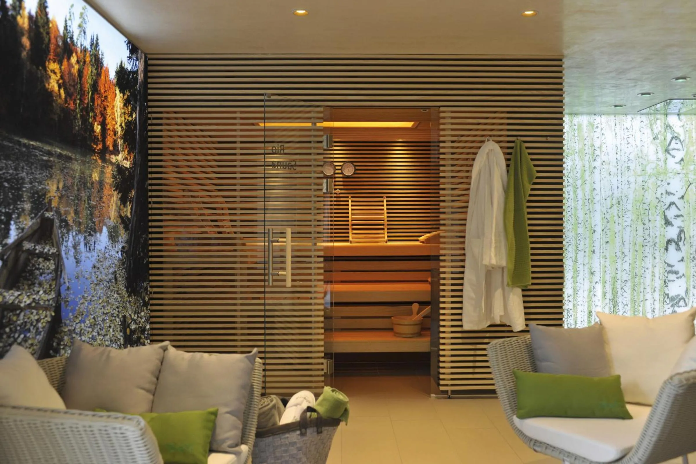 Sauna in Landidyll Hotel Restaurant Birkenhof