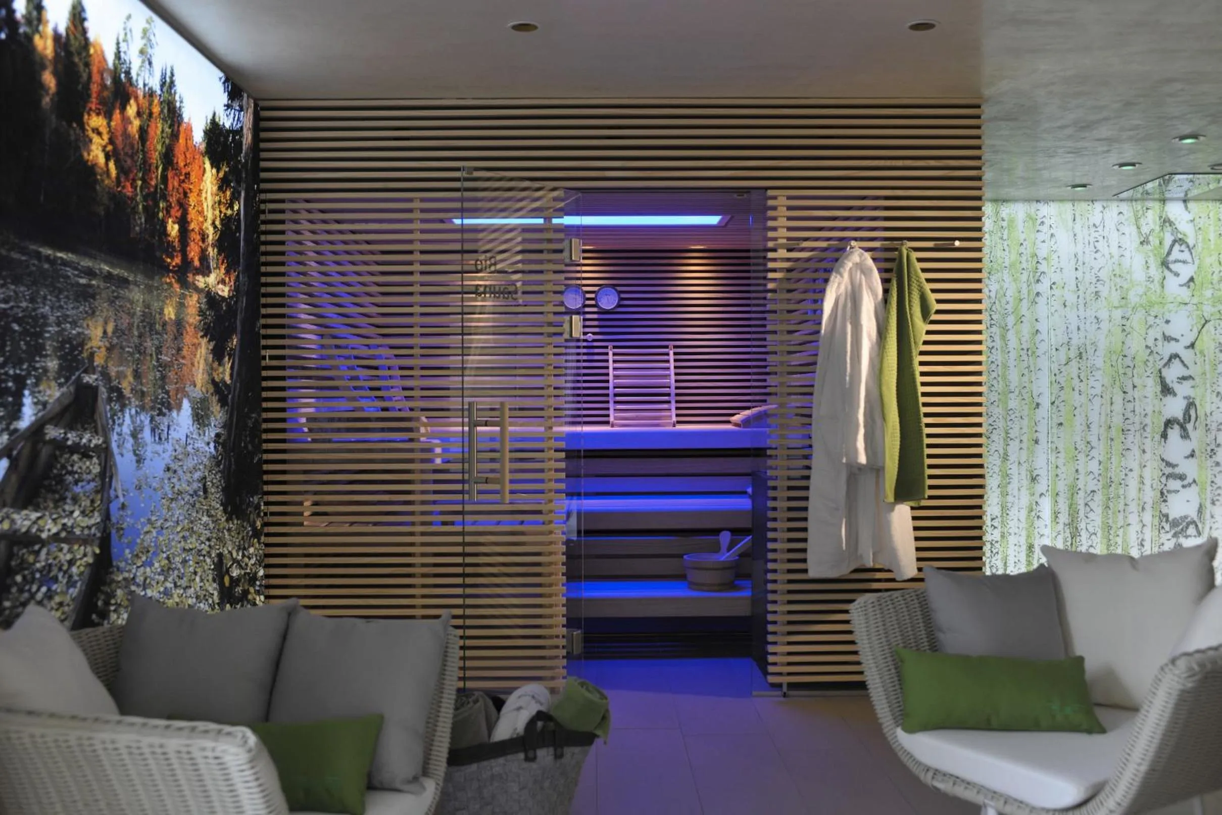 Sauna in Landidyll Hotel Restaurant Birkenhof