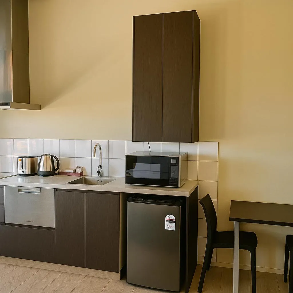 Kitchen or kitchenette in The Post Hotel