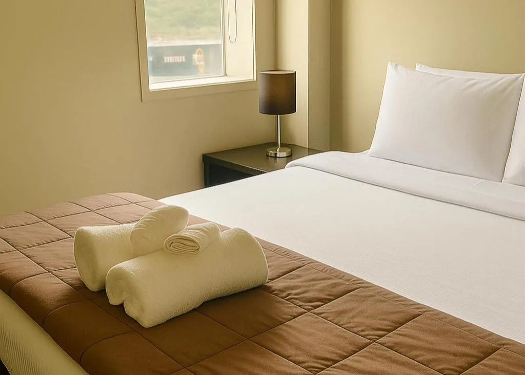 Bed in The Post Hotel