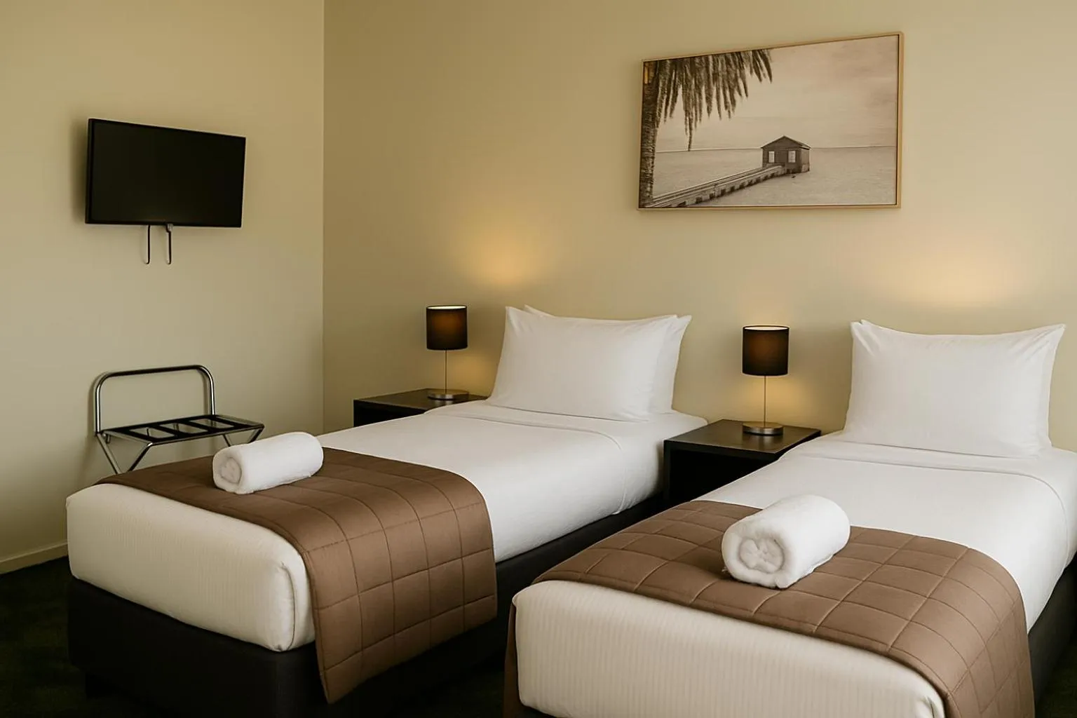 Bed in The Post Hotel