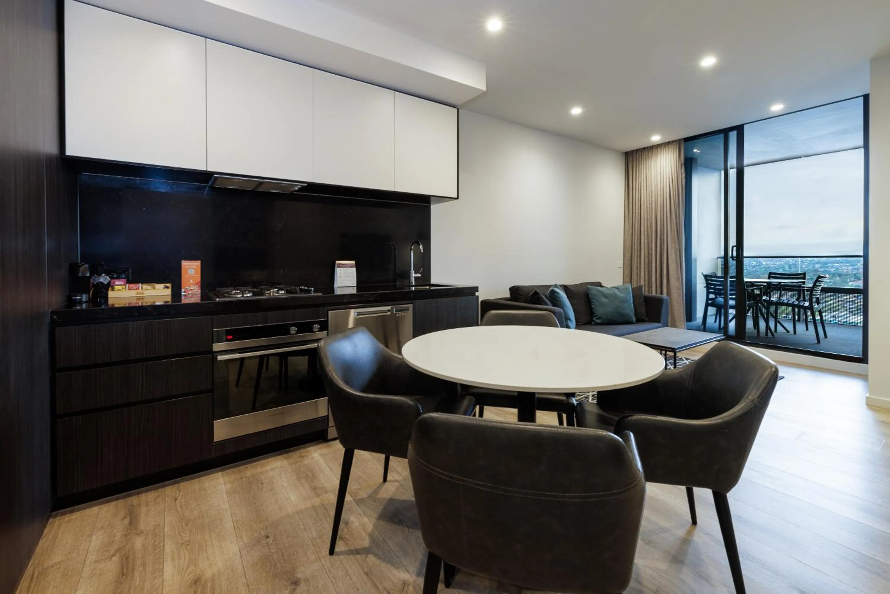 Living room in Avani Melbourne Box Hill Residences