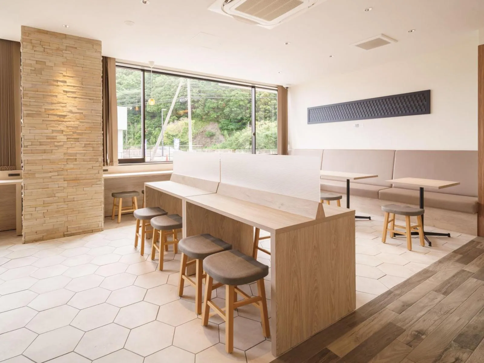 Communal lounge/ TV room in Super Hotel Anan Tomioka