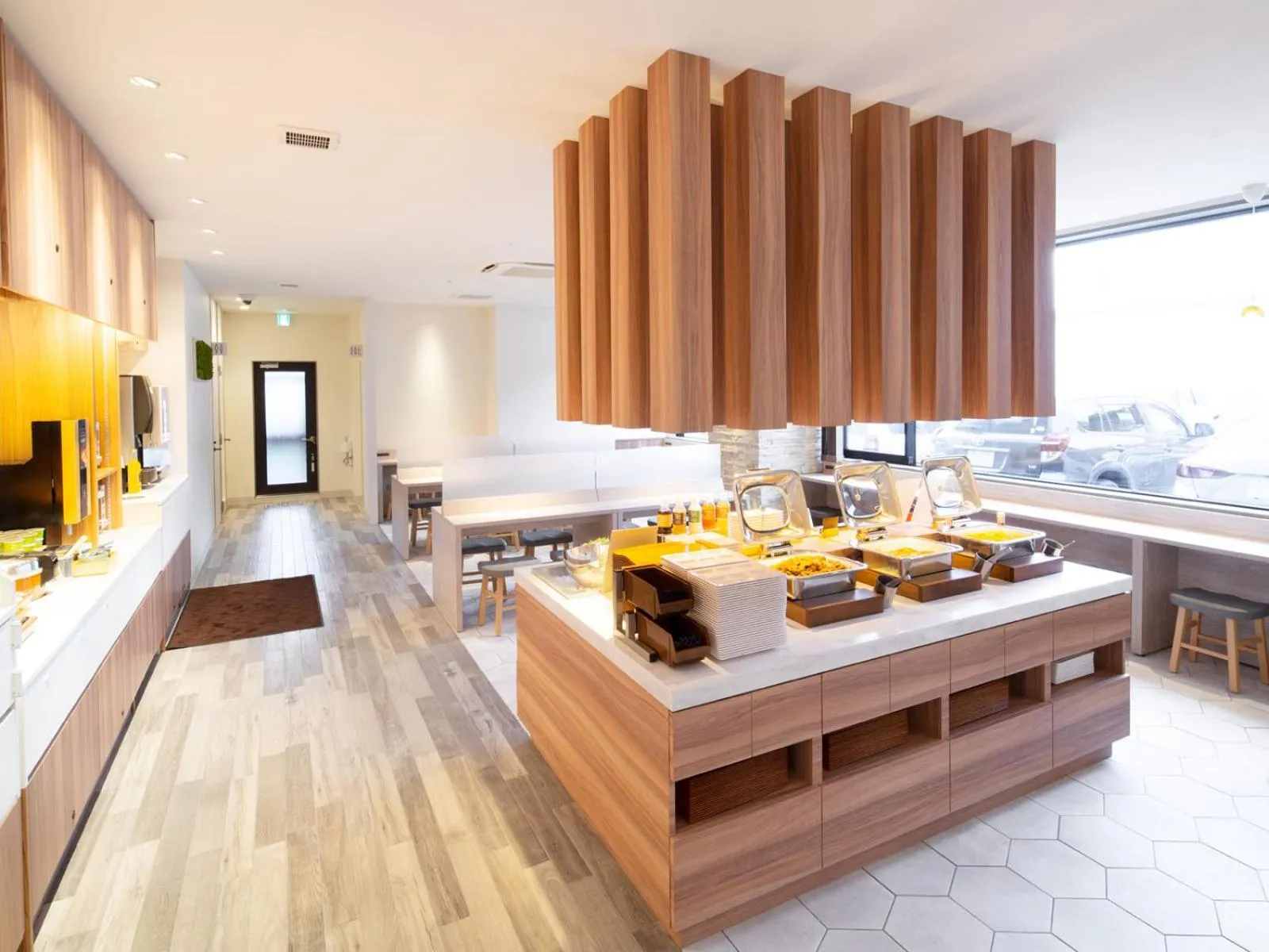 Buffet breakfast in Super Hotel Anan Tomioka