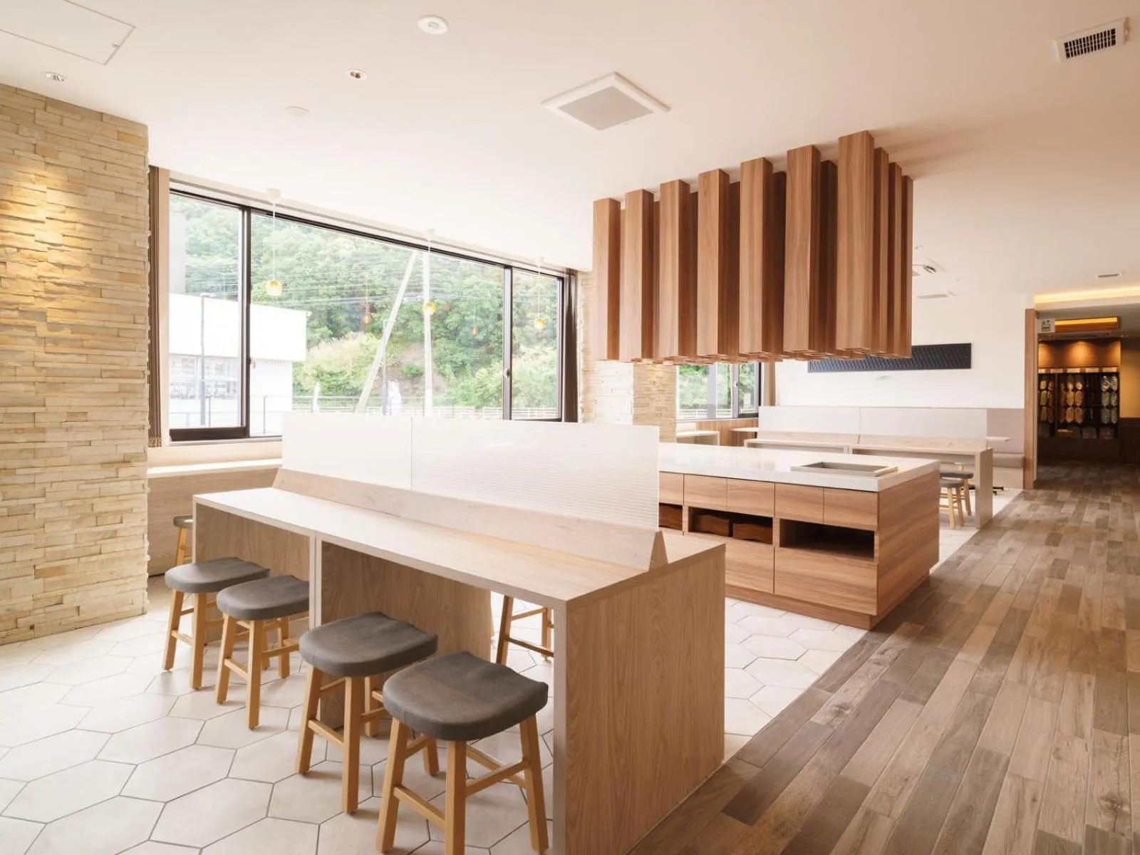 Communal lounge/ TV room in Super Hotel Anan Tomioka