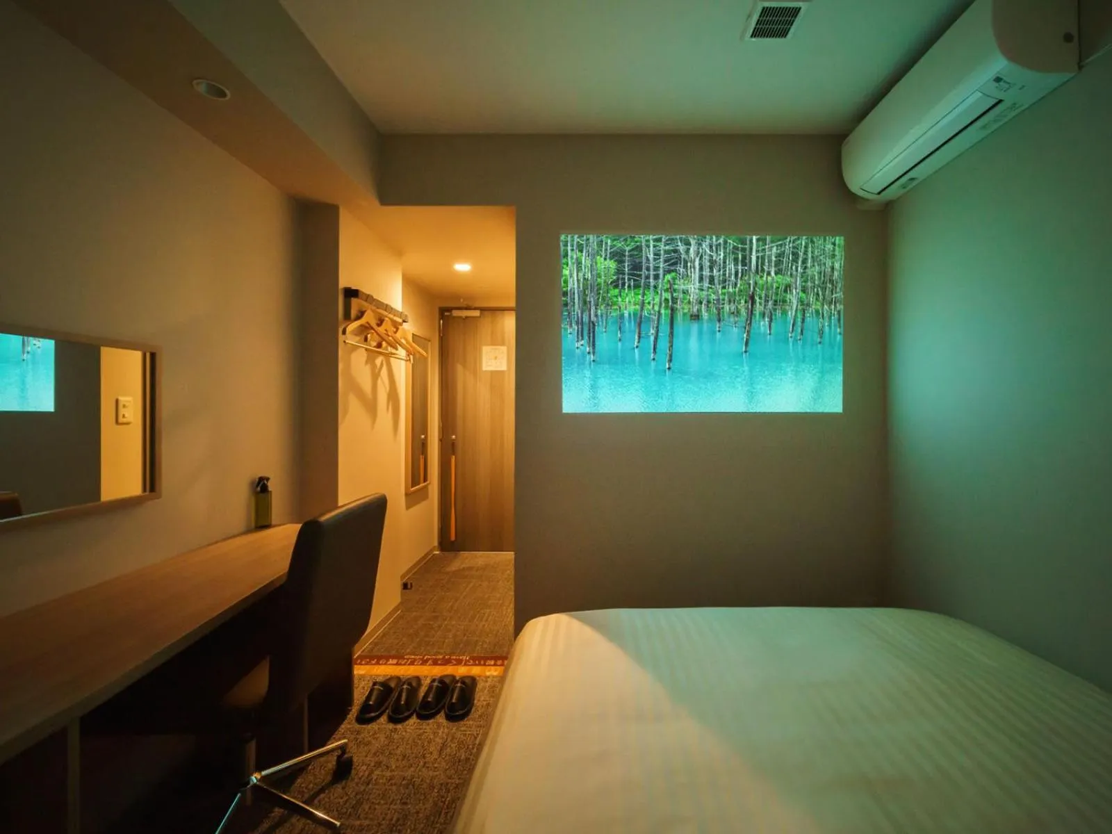 TV and multimedia, Bed in Super Hotel Anan Tomioka