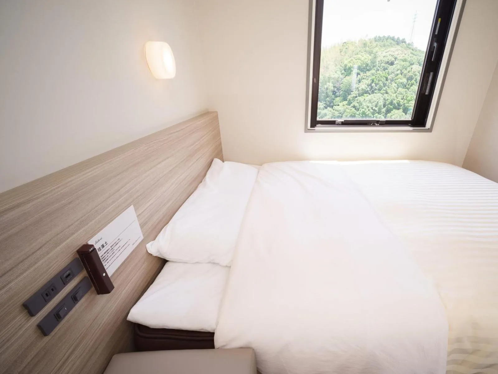 Bed in Super Hotel Anan Tomioka