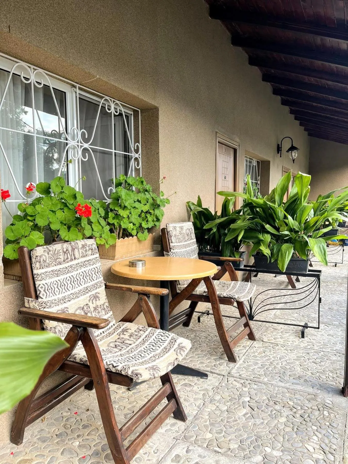 Patio in Lotus Family Hotel - Free Parking