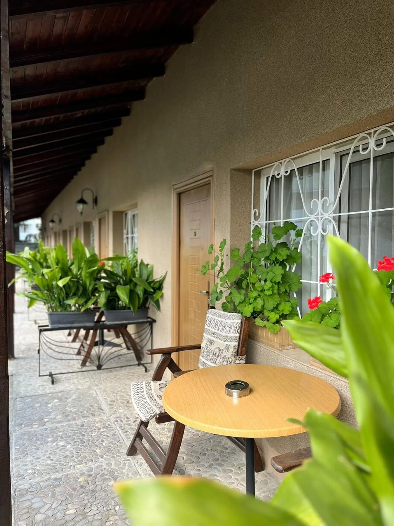 Patio in Lotus Family Hotel - Free Parking