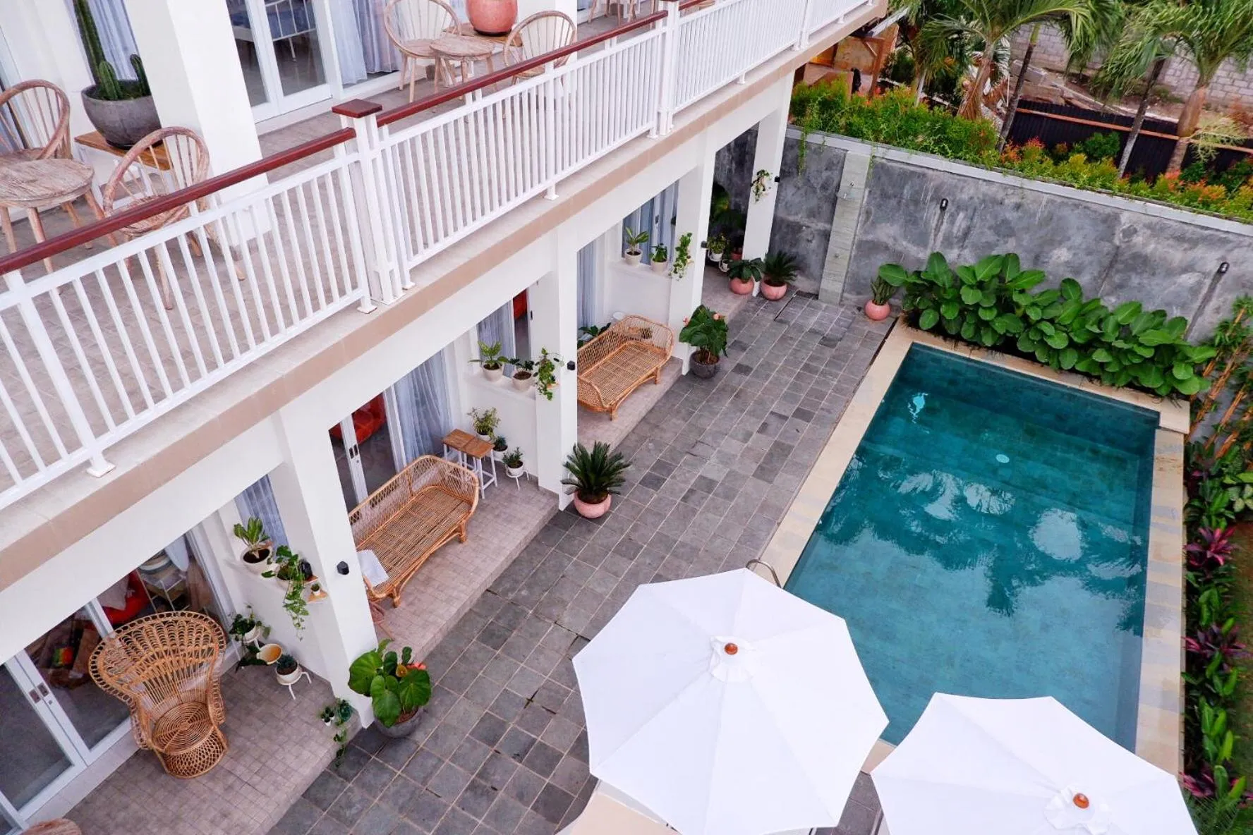 Pool view in The Sloth Bali