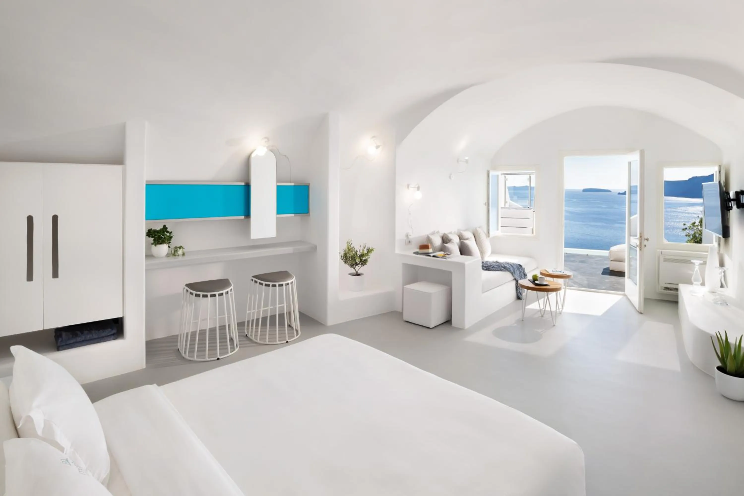 Bed in Marizan Caves & Villas