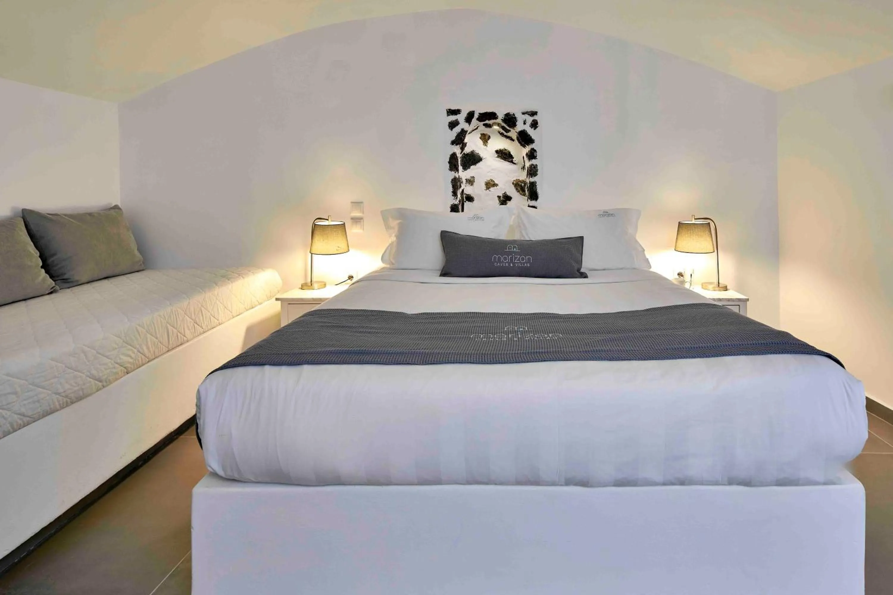 Bed in Marizan Caves & Villas