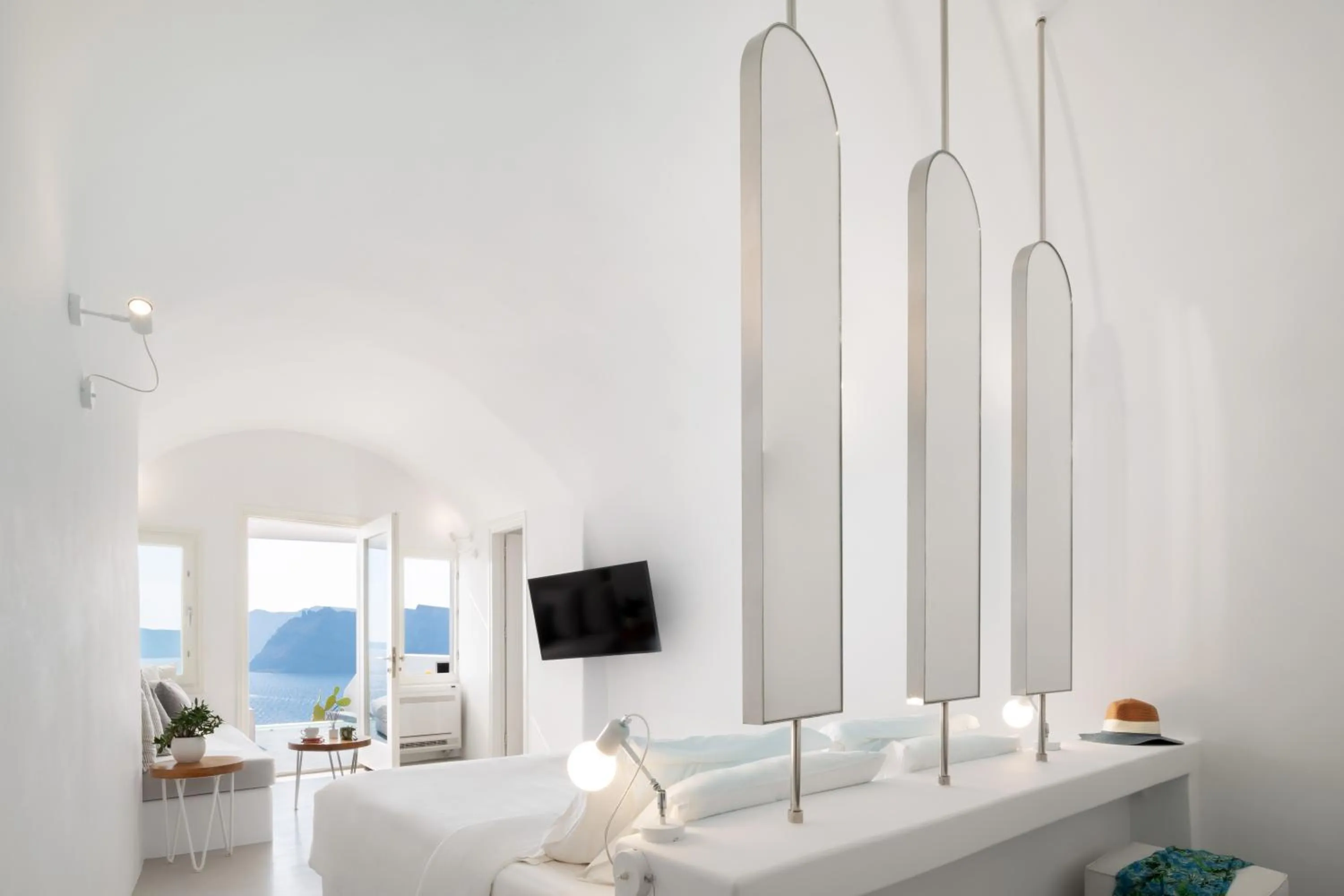 Bed in Marizan Caves & Villas