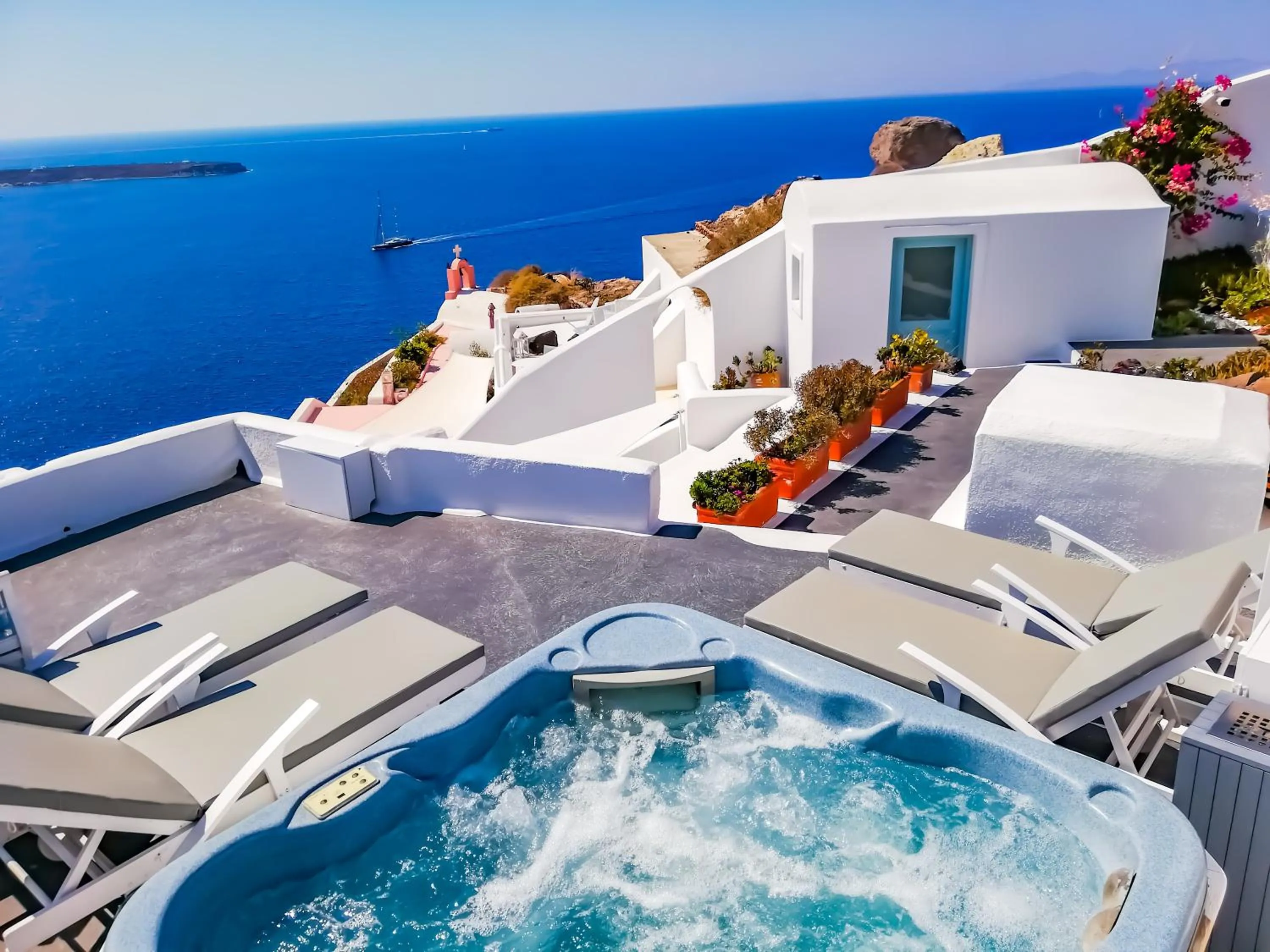 Balcony/Terrace in Marizan Caves & Villas