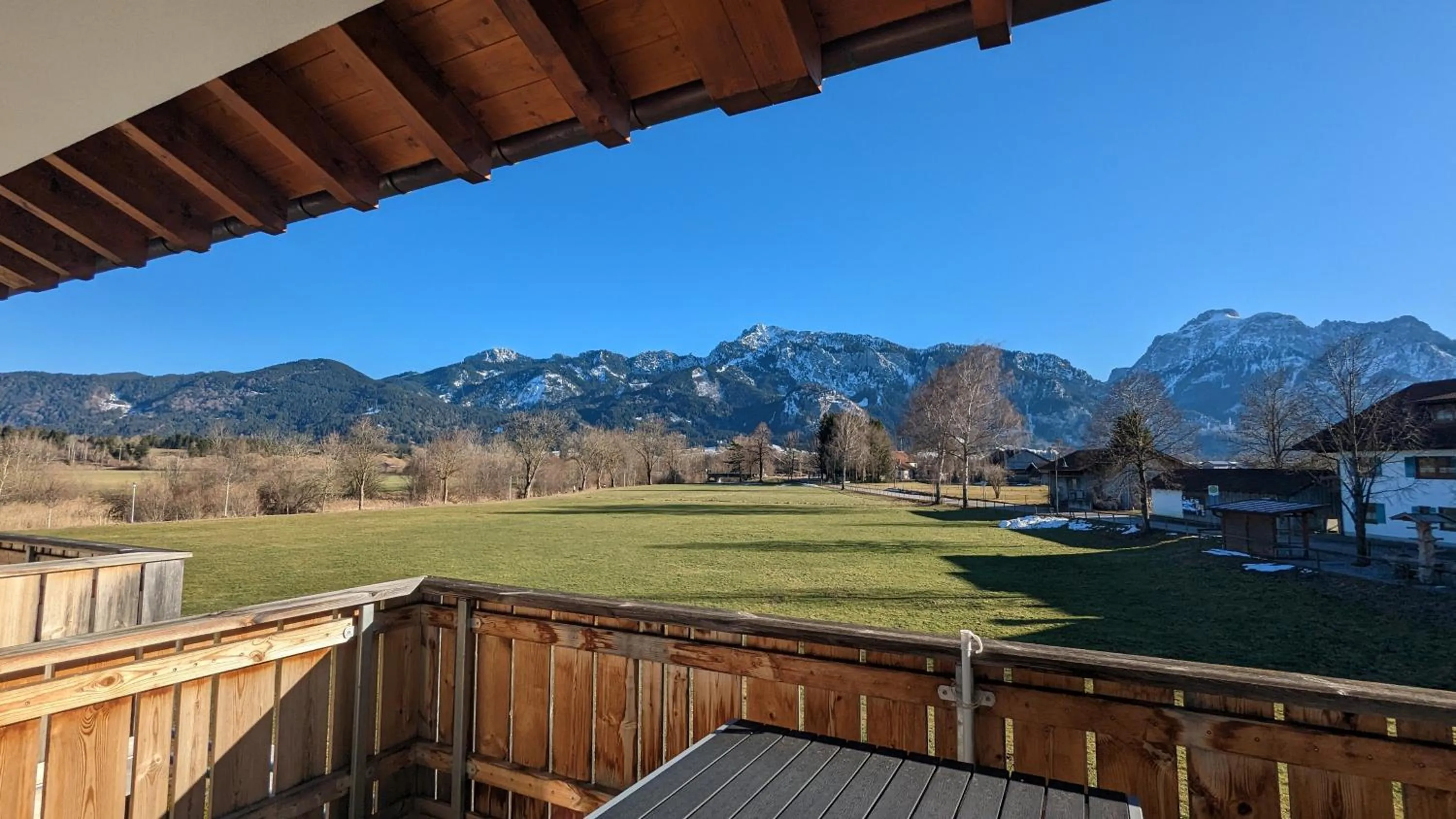 Garden view in Ferienwohnung Landliebe