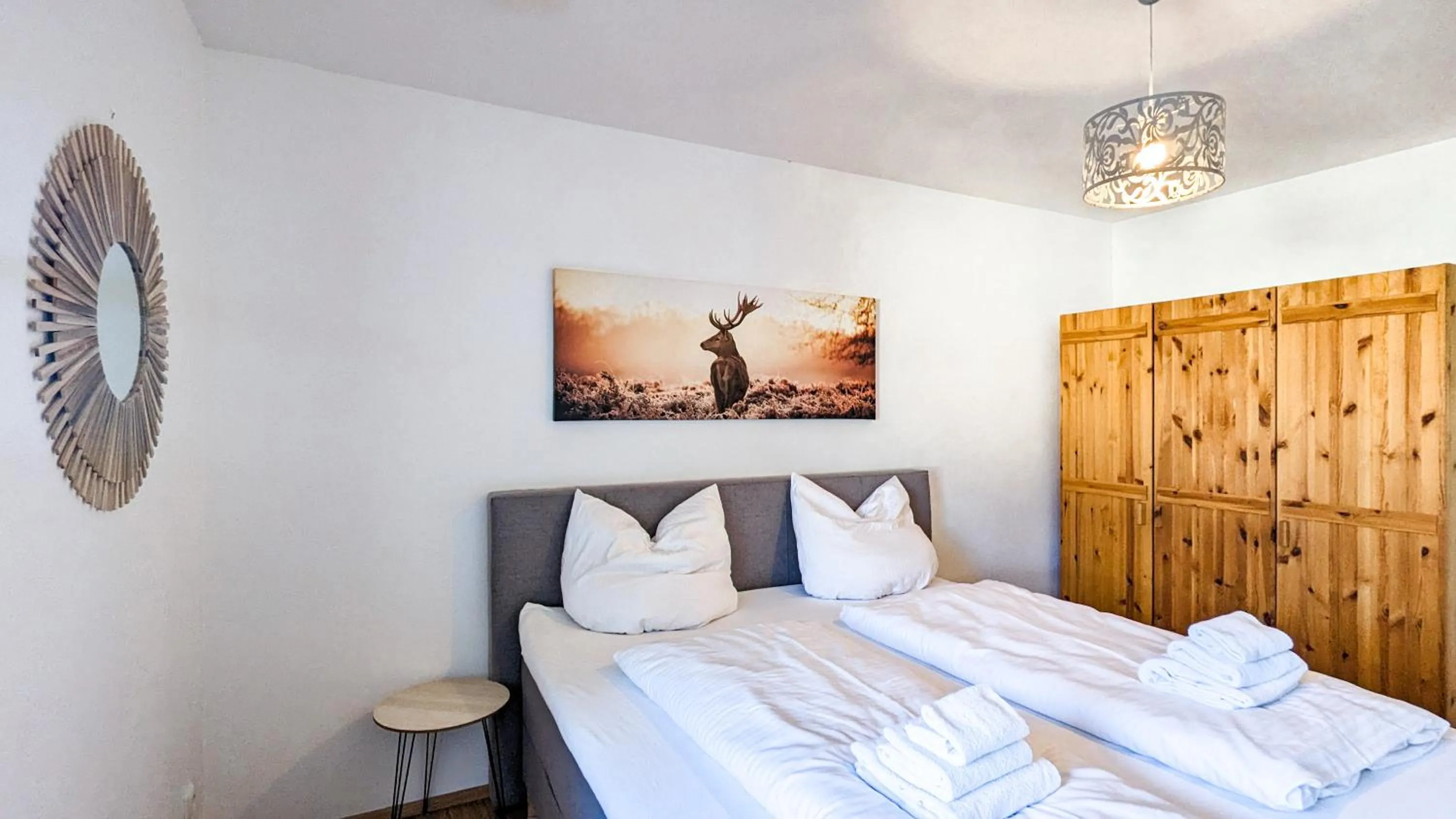 Bedroom, Bed in Ferienwohnung Landliebe