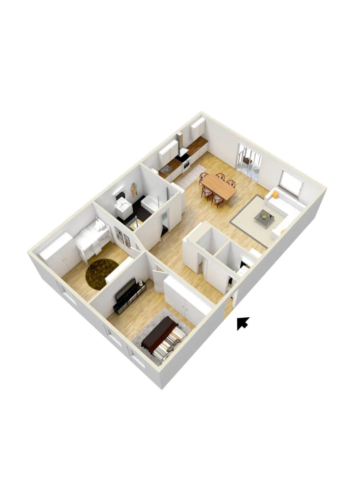 Floor plan in Ferienwohnung Landliebe