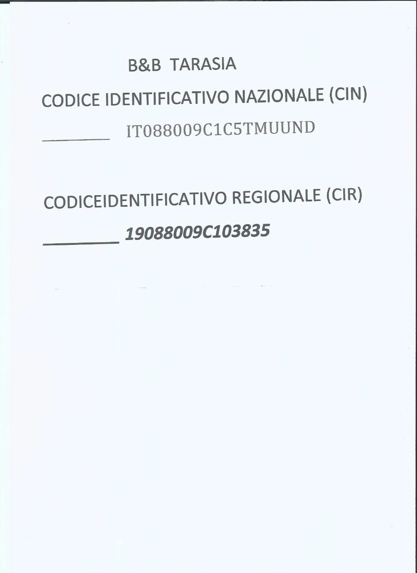 B&B Tarasia