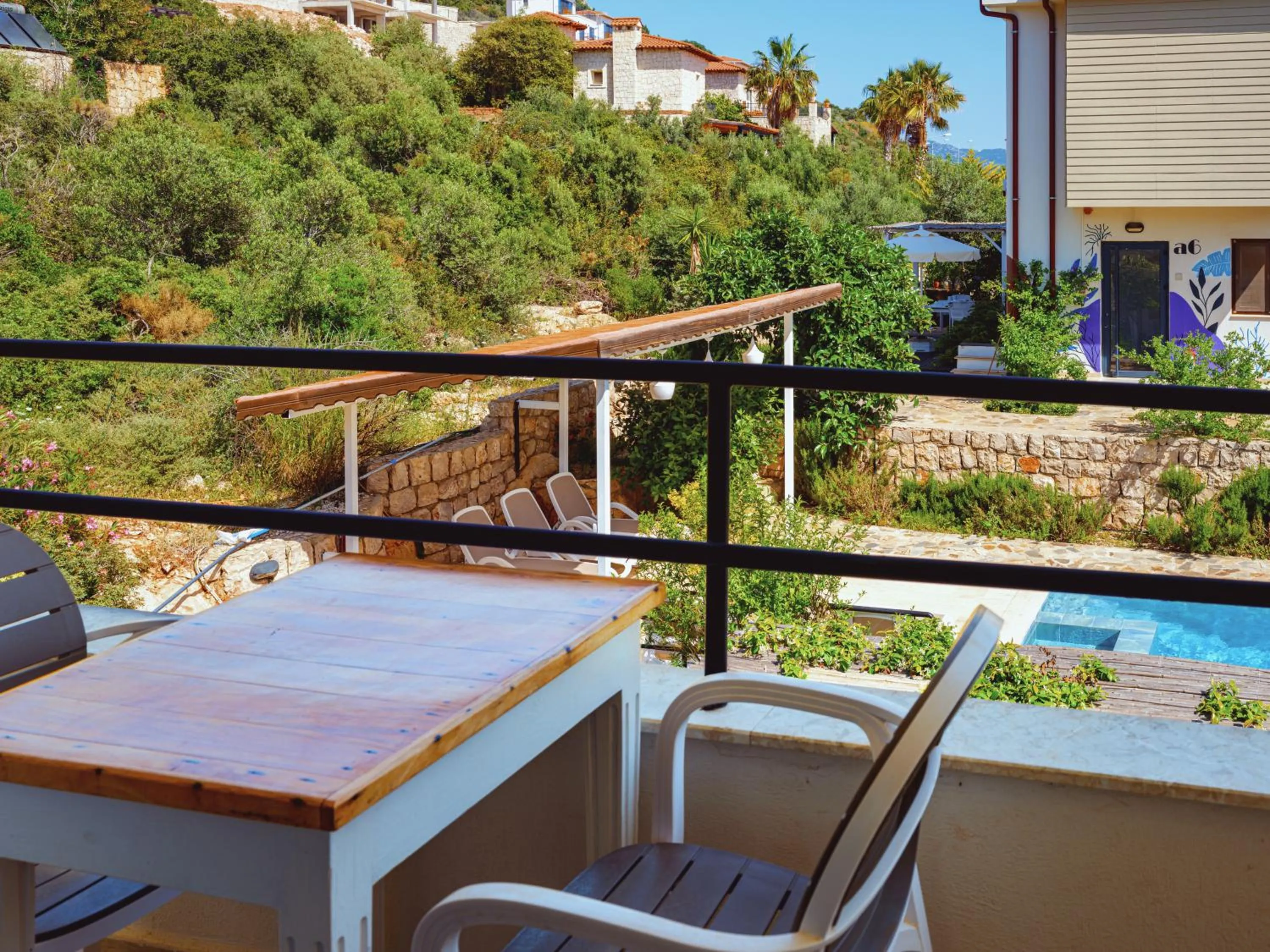 Balcony/Terrace in Sea Garden Kaş Hotel