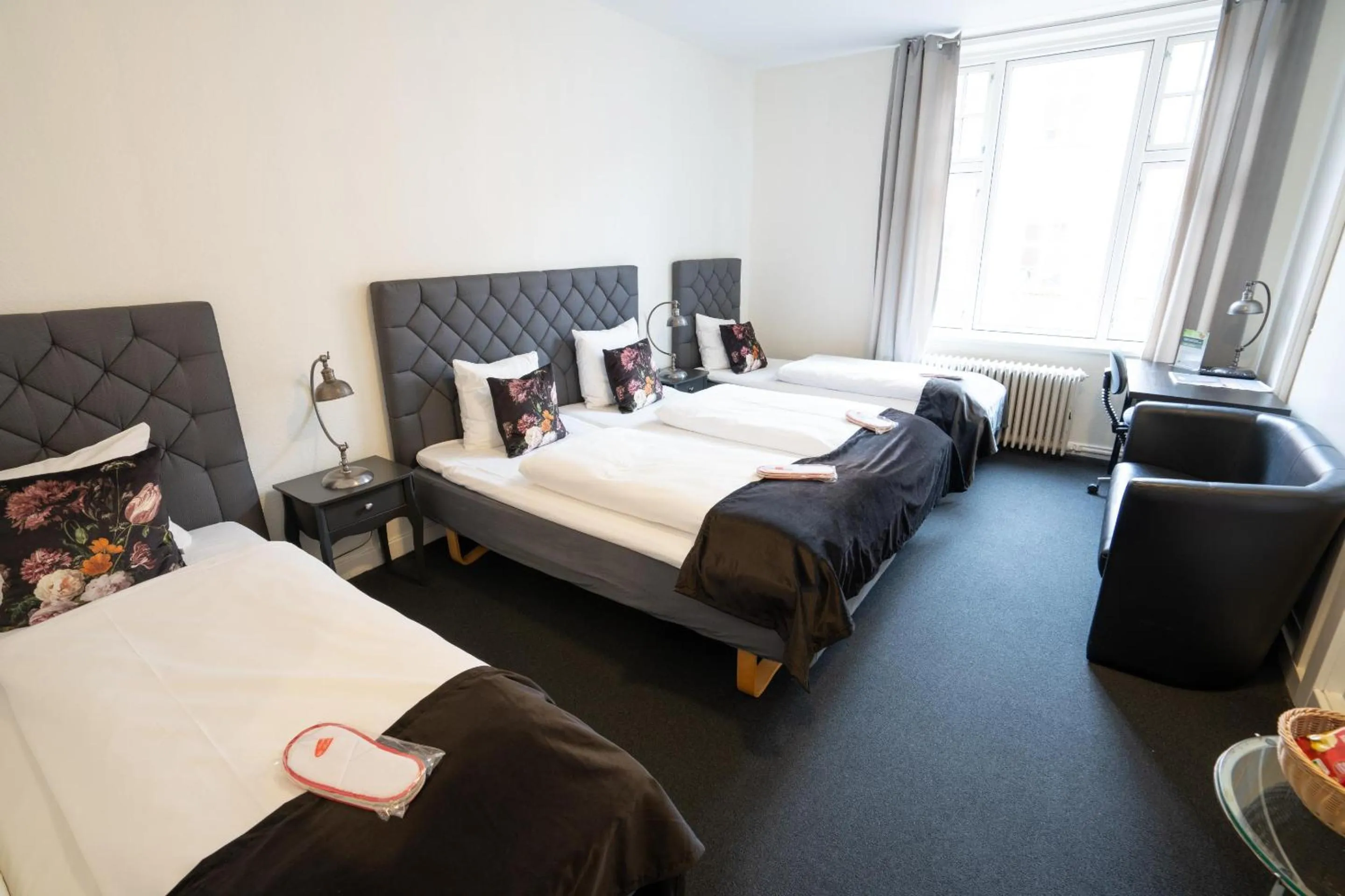 Bed in Hotel Vinhuset