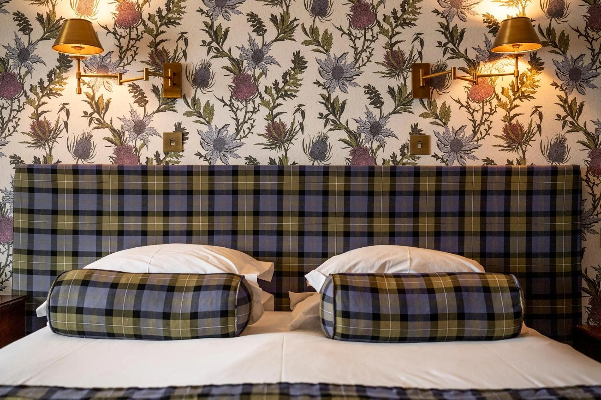 Bed in Bunchrew House Hotel