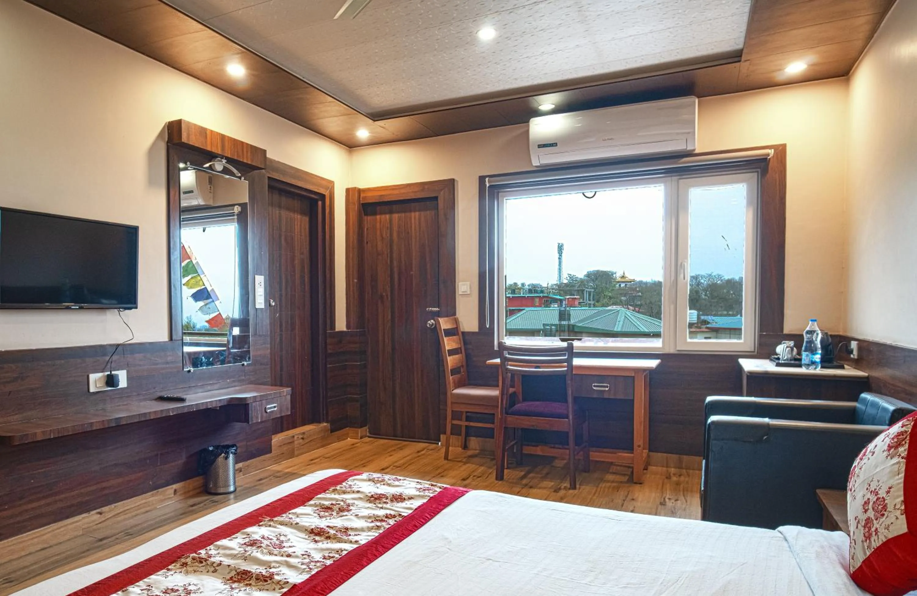 Bedroom, Bed in Hotel Buddha House Himalayan Brothers