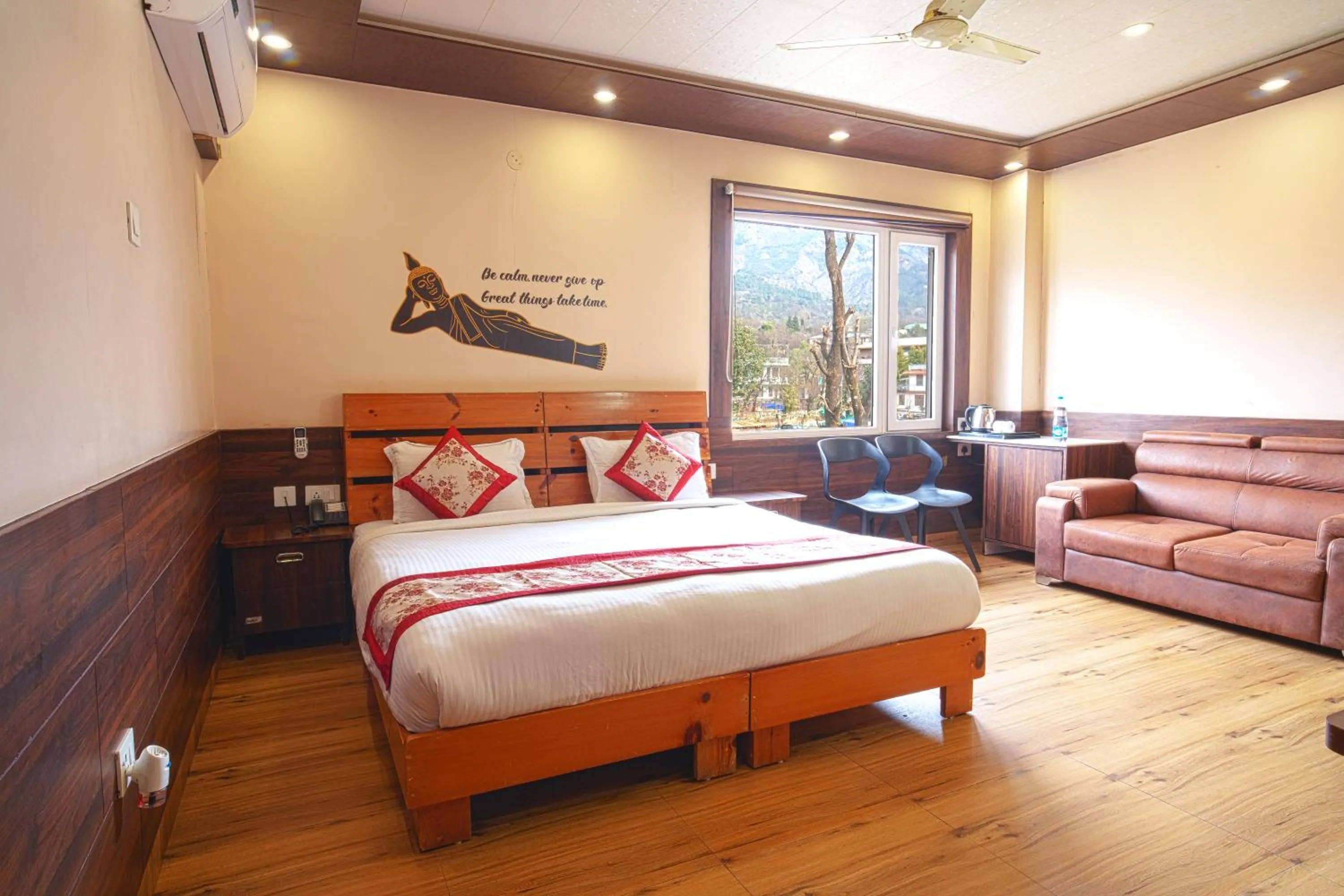 Bedroom, Bed in Hotel Buddha House Himalayan Brothers