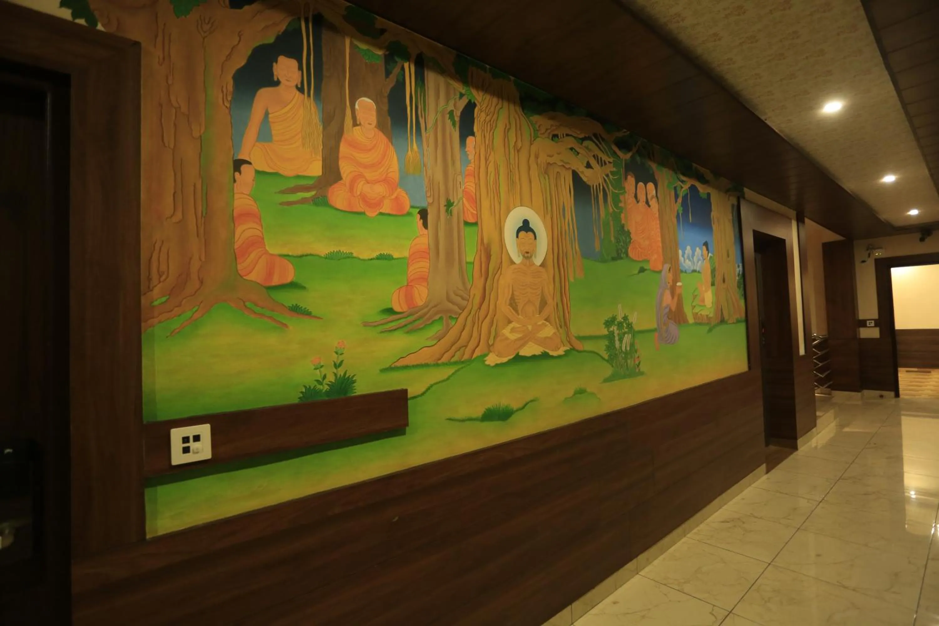 Lobby or reception in Hotel Buddha House Himalayan Brothers