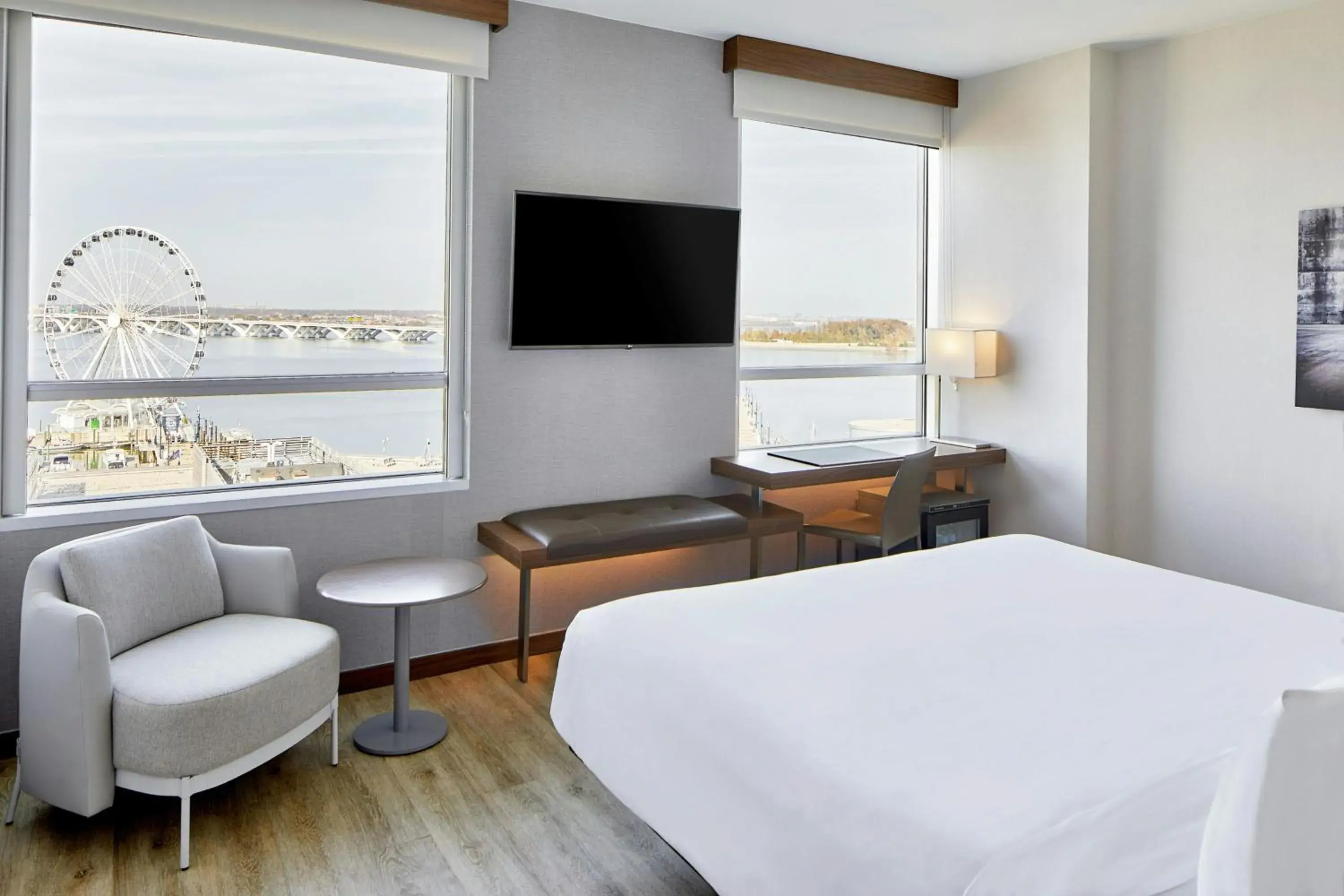 King Room with River View in AC Hotel National Harbor Washington, DC Area King Room with River View in AC Hotel National Harbor Washington, DC Area
