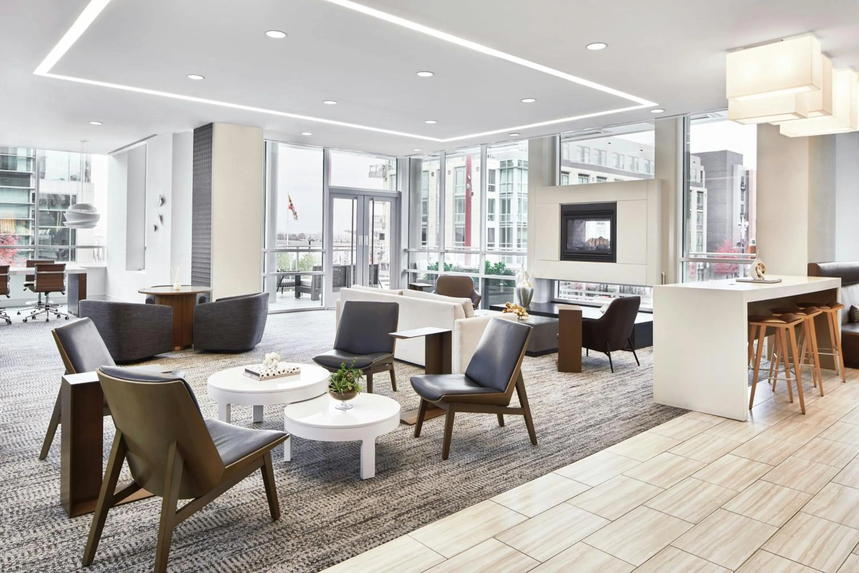 Lobby or reception in AC Hotel National Harbor Washington, DC Area