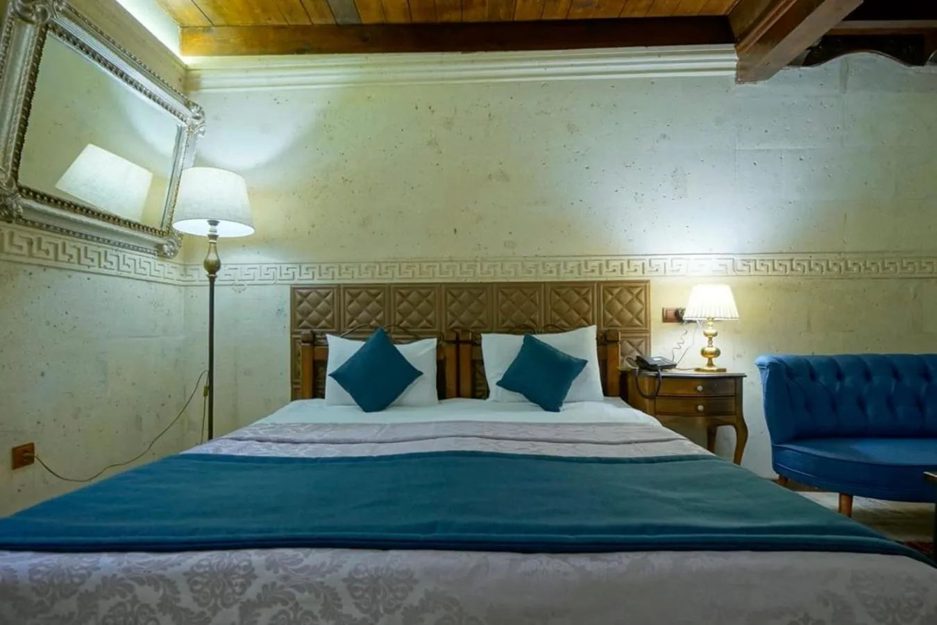 Bed in Arte Cave Hotel