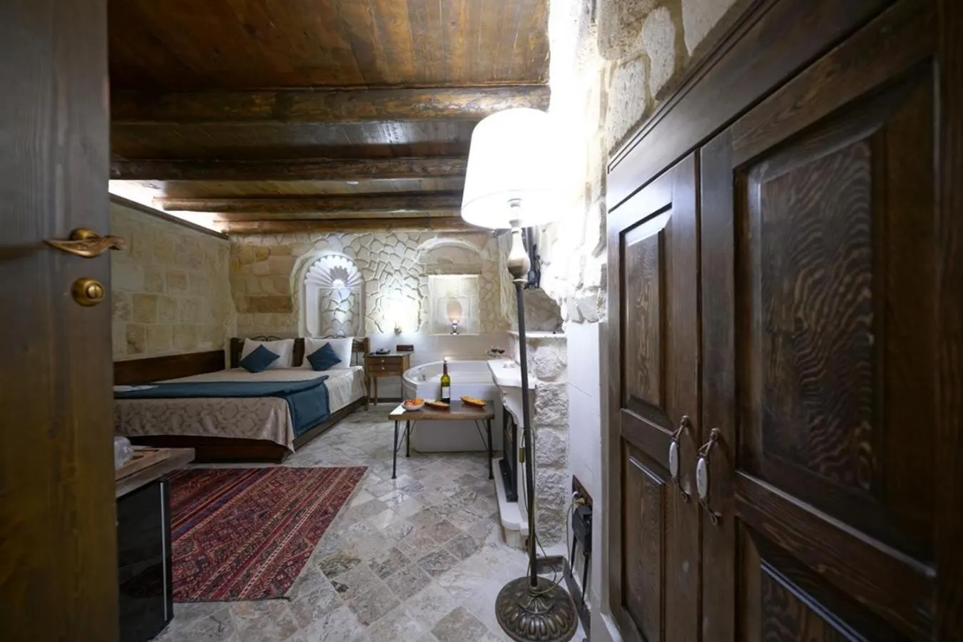 Bed in Arte Cave Hotel