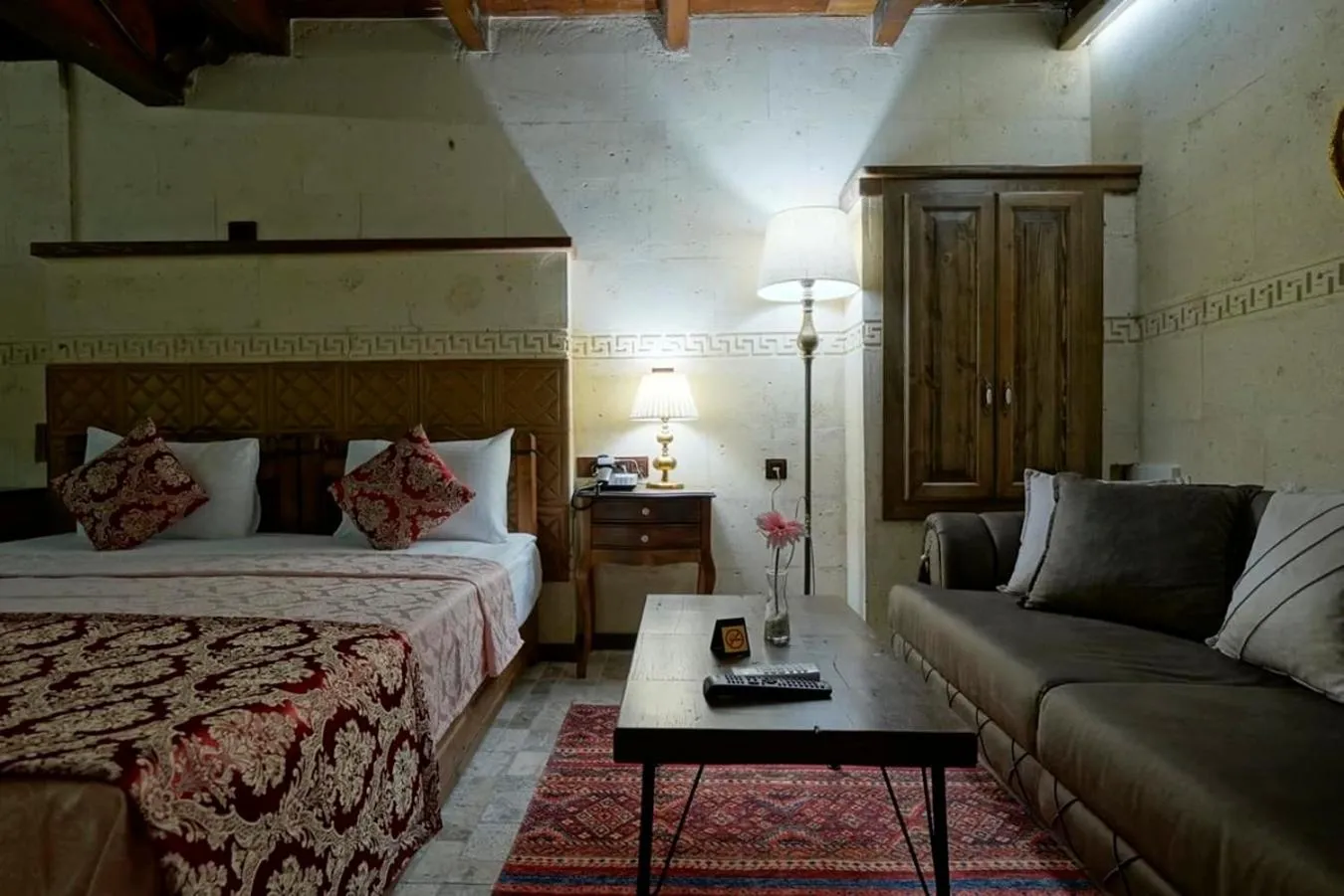 Bed in Arte Cave Hotel