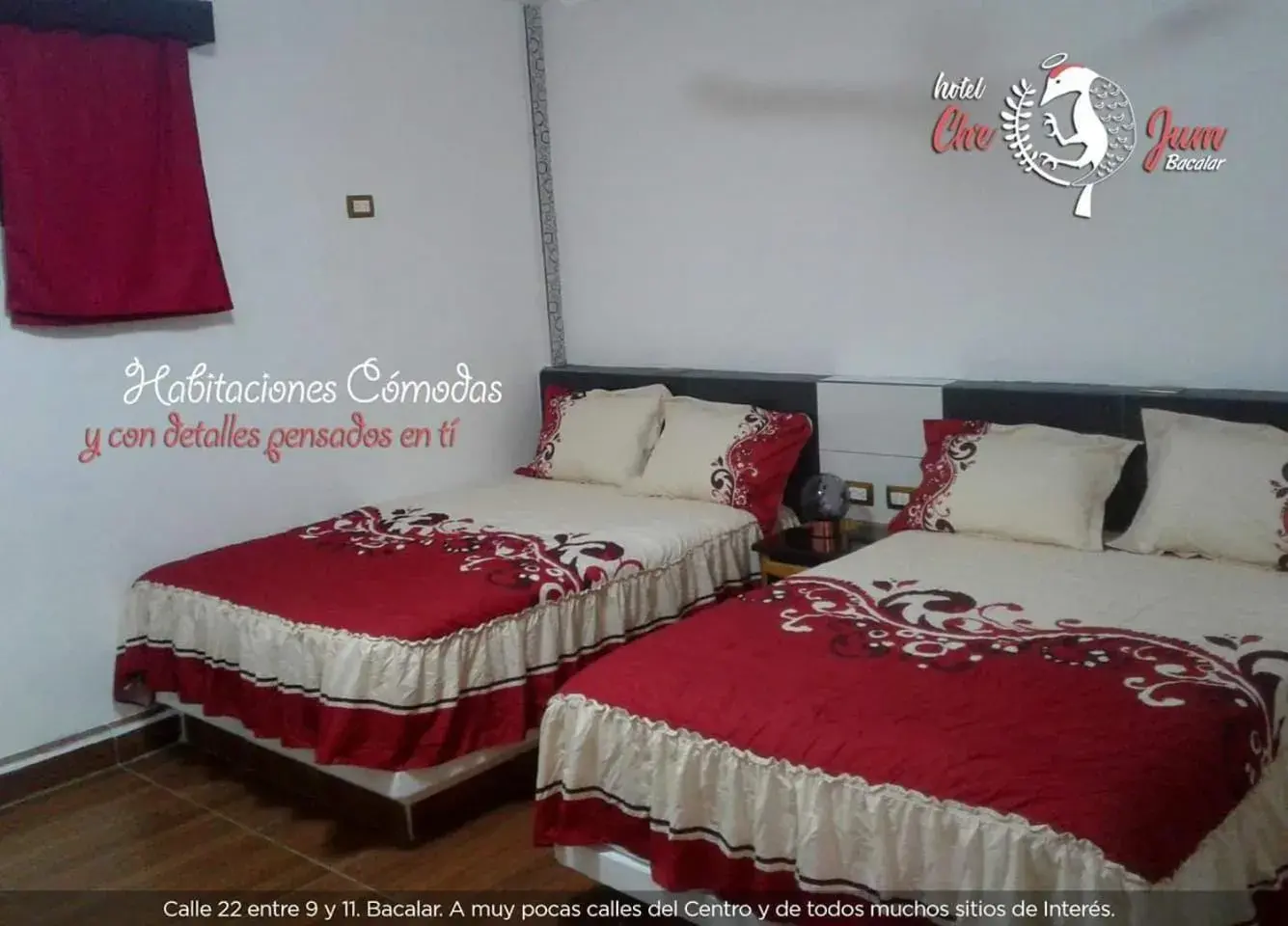 Double Room with Two Double Beds in Casa CheJum Bacalar Double Room with Two Double Beds in Casa CheJum Bacalar