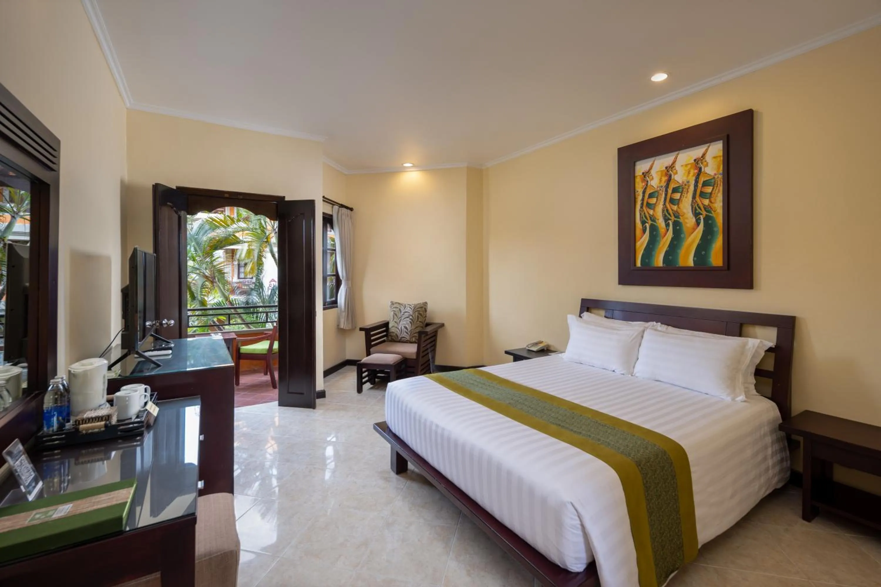 Bedroom, Bed in Adi Dharma Hotel Kuta