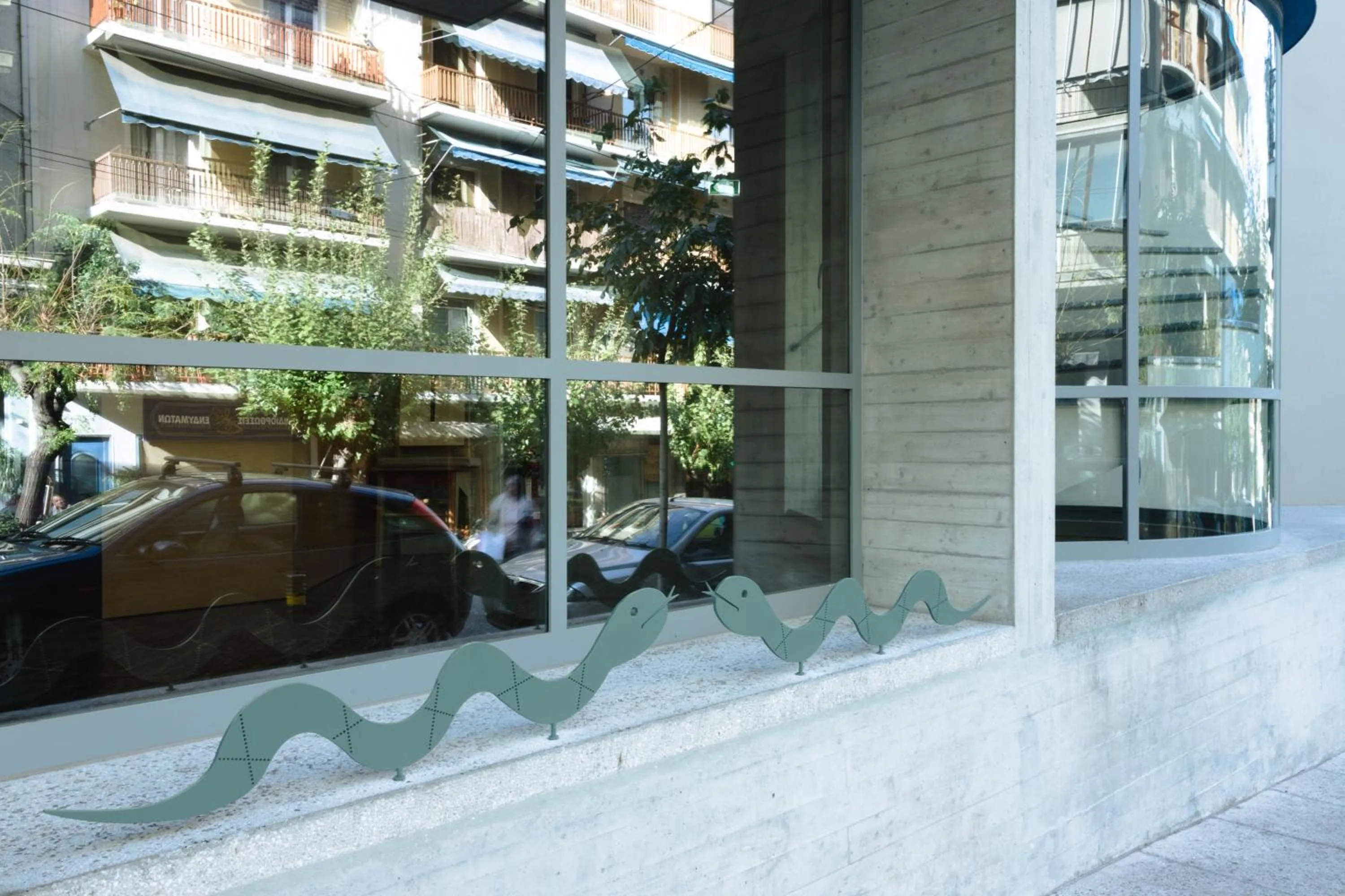 Decorative detail in Athens BlueBuilding