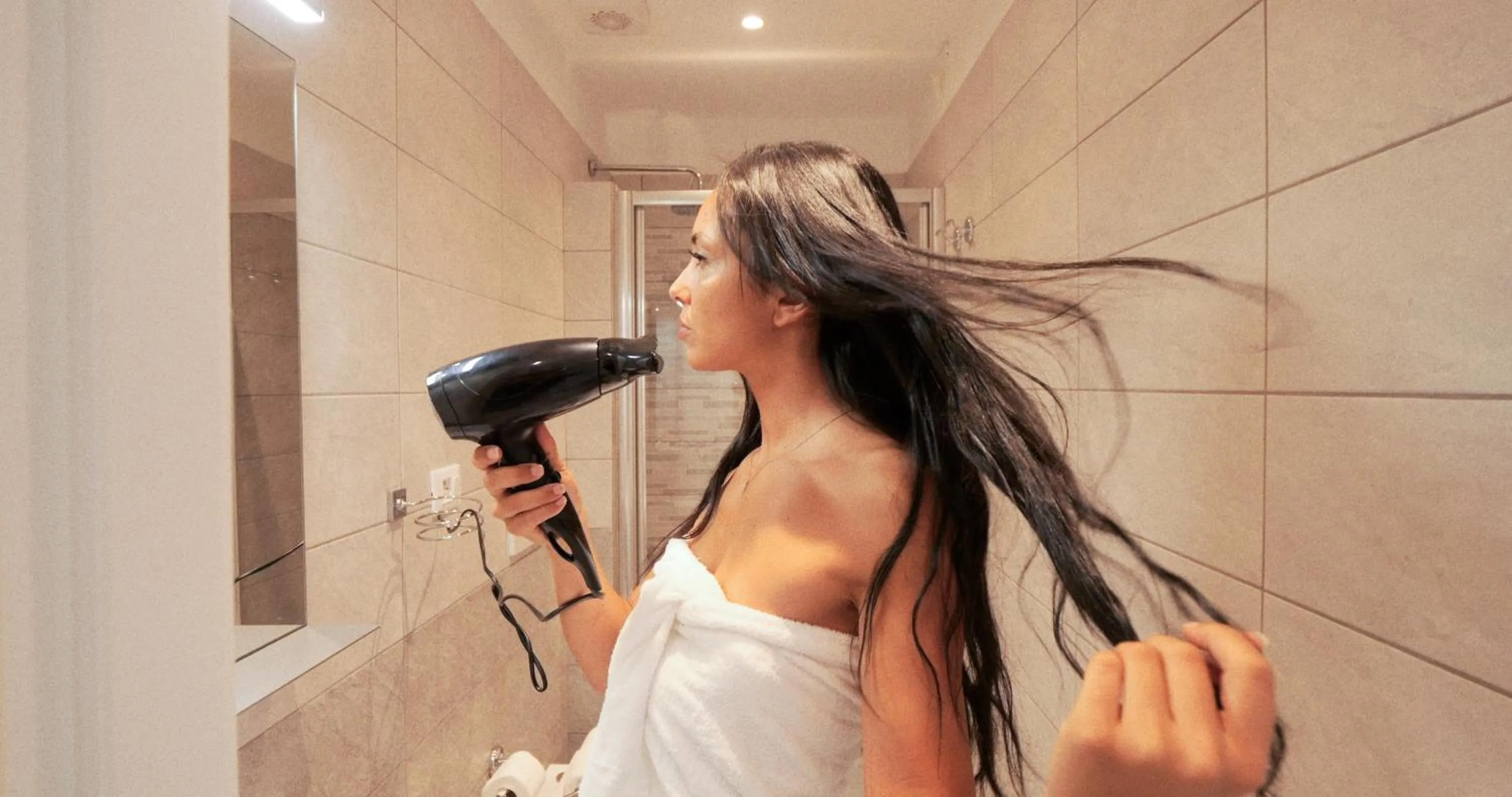 Bathroom in Hotel La Bussola