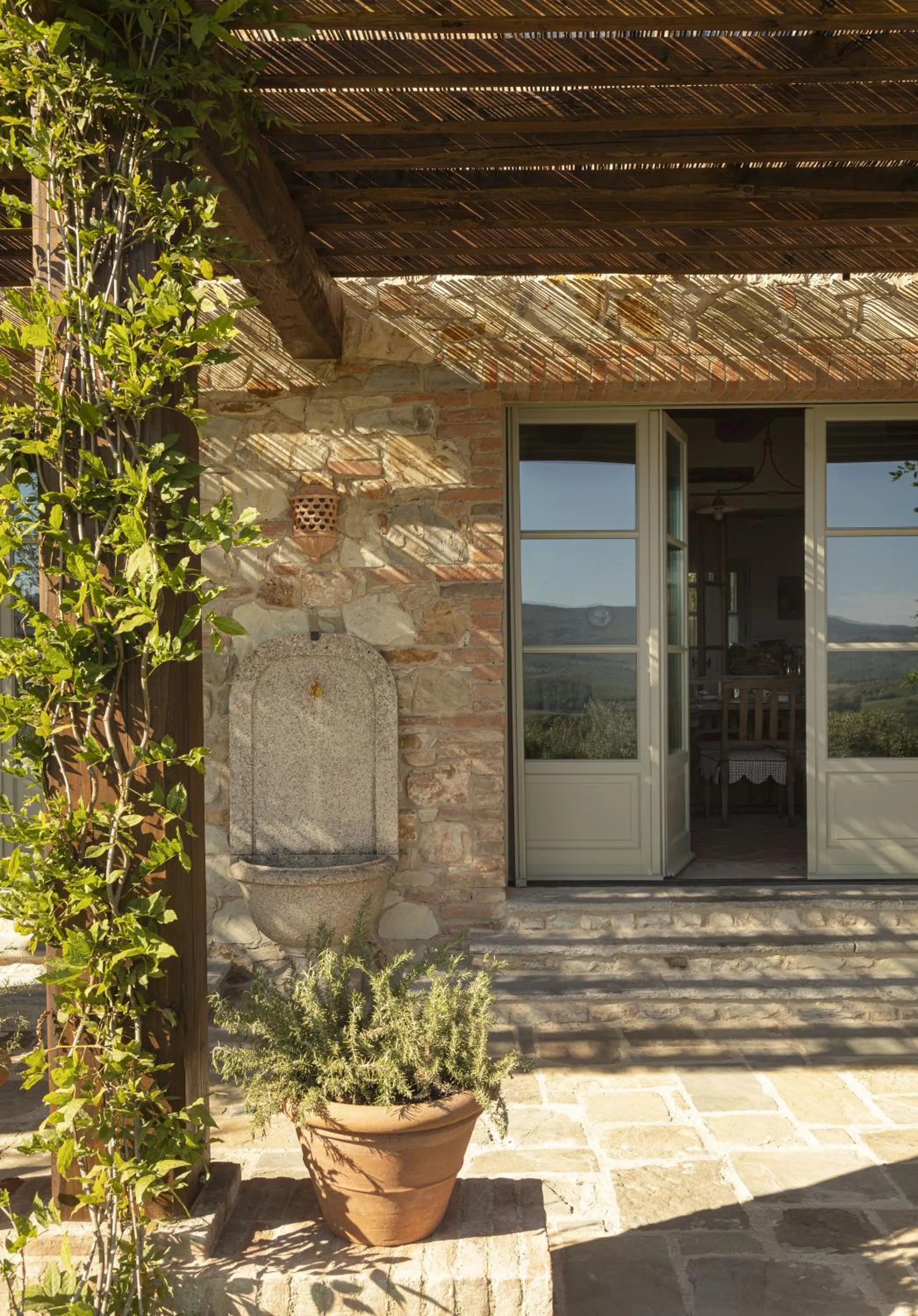 Dining area in Castello di Casole, A Belmond Hotel, Tuscany