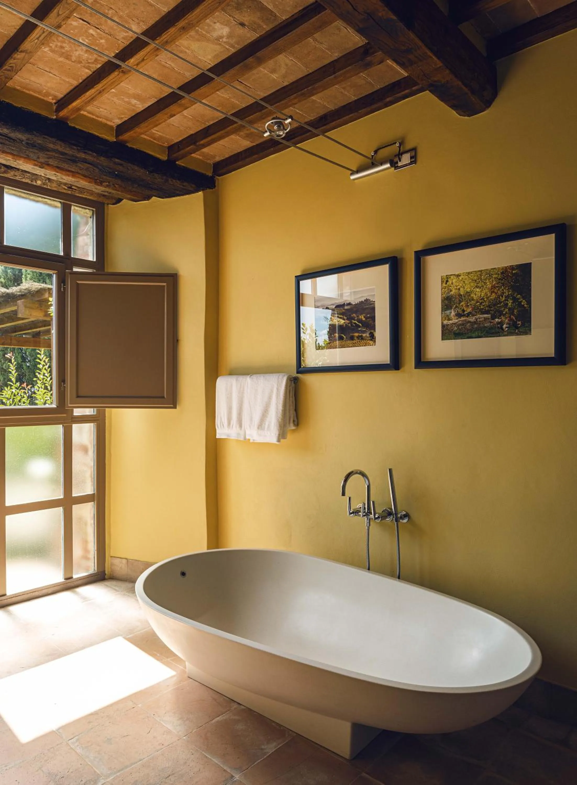 Bathroom in Castello di Casole, A Belmond Hotel, Tuscany