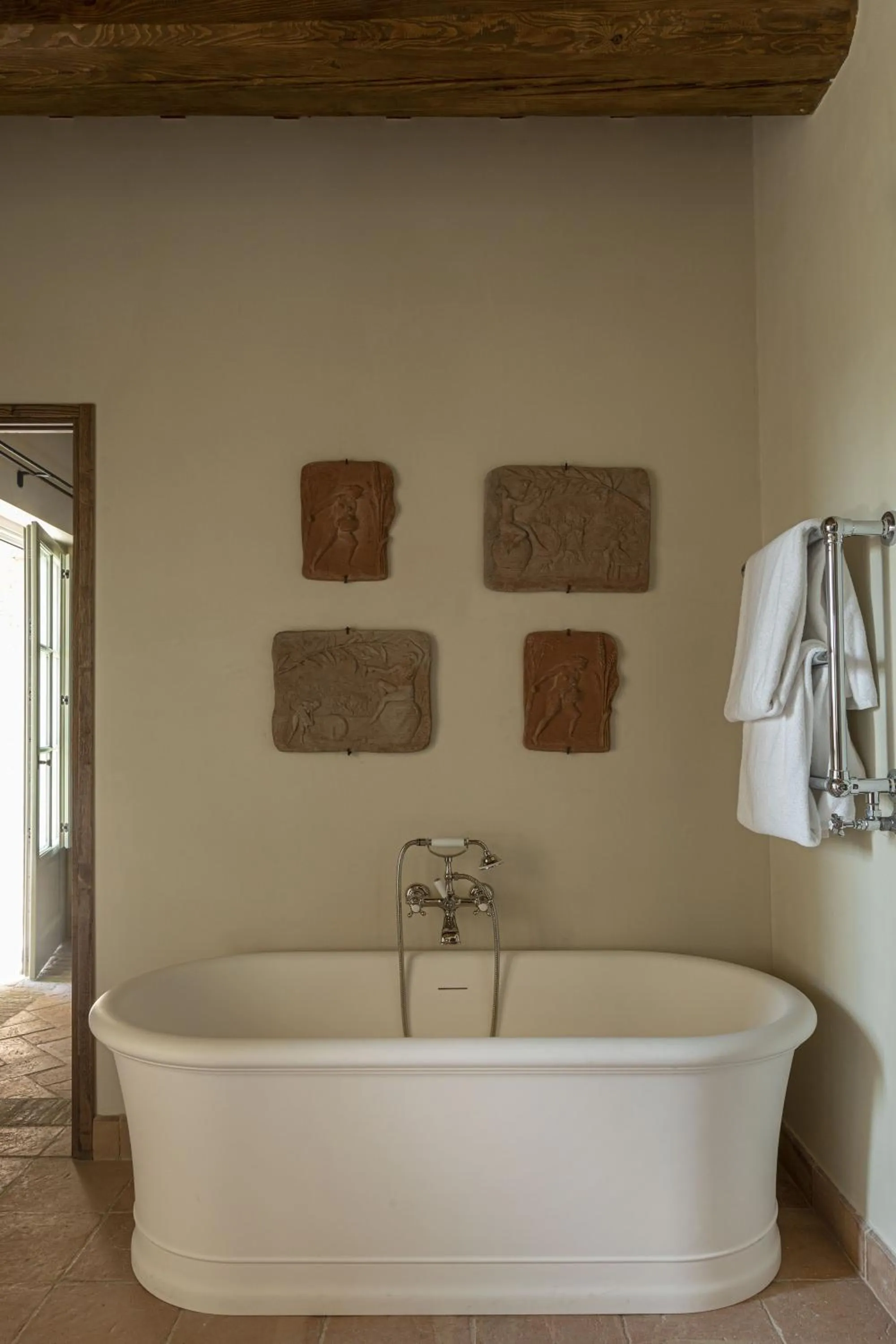 Bathroom in Castello di Casole, A Belmond Hotel, Tuscany