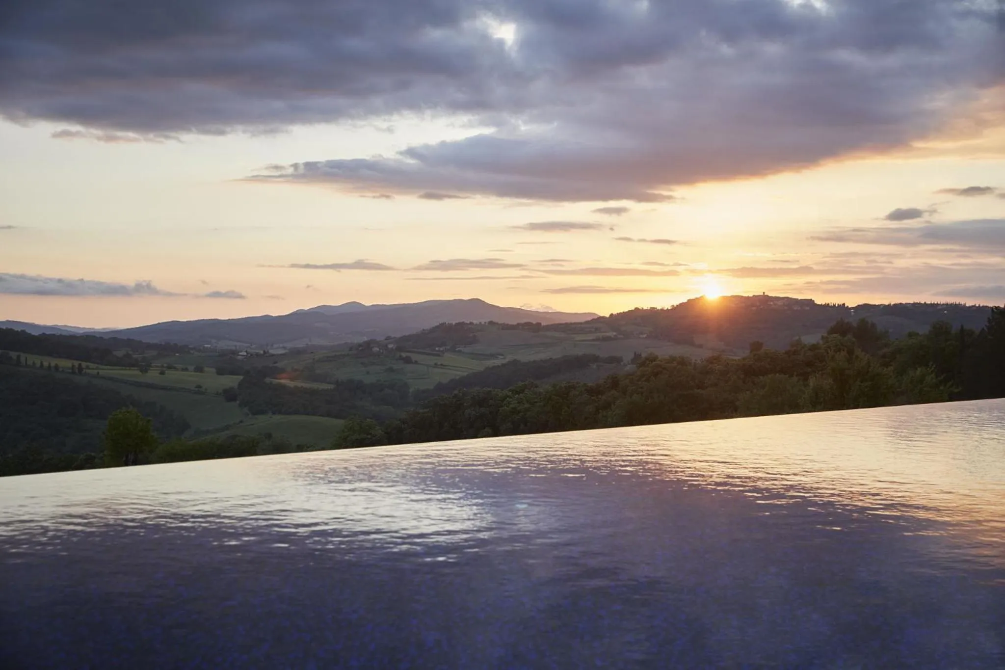 Swimming pool in Castello di Casole, A Belmond Hotel, Tuscany