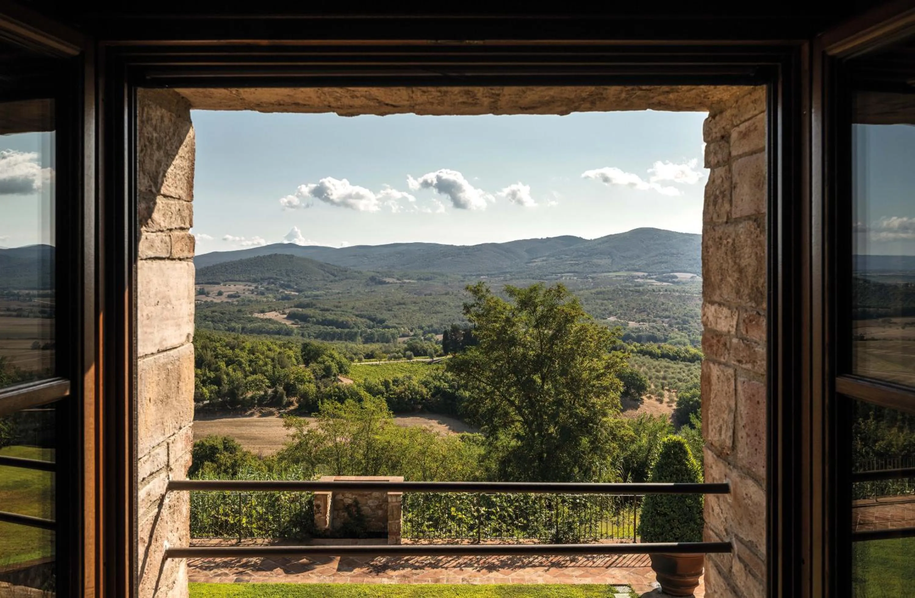 View (from property/room) in Castello di Casole, A Belmond Hotel, Tuscany