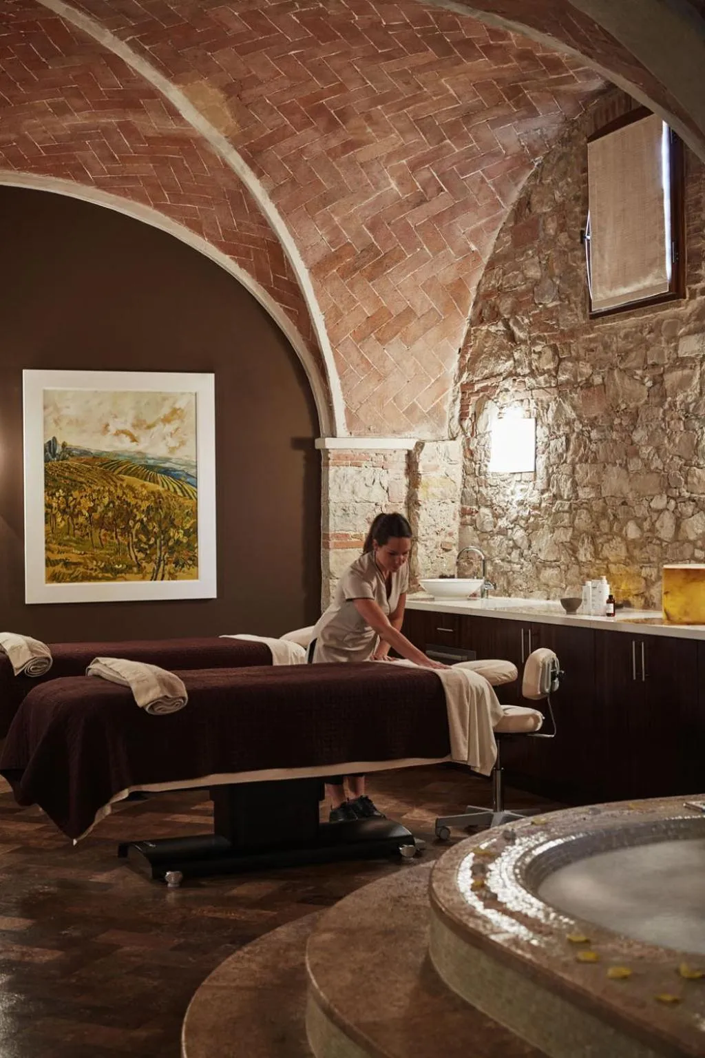 Hot Tub in Castello di Casole, A Belmond Hotel, Tuscany