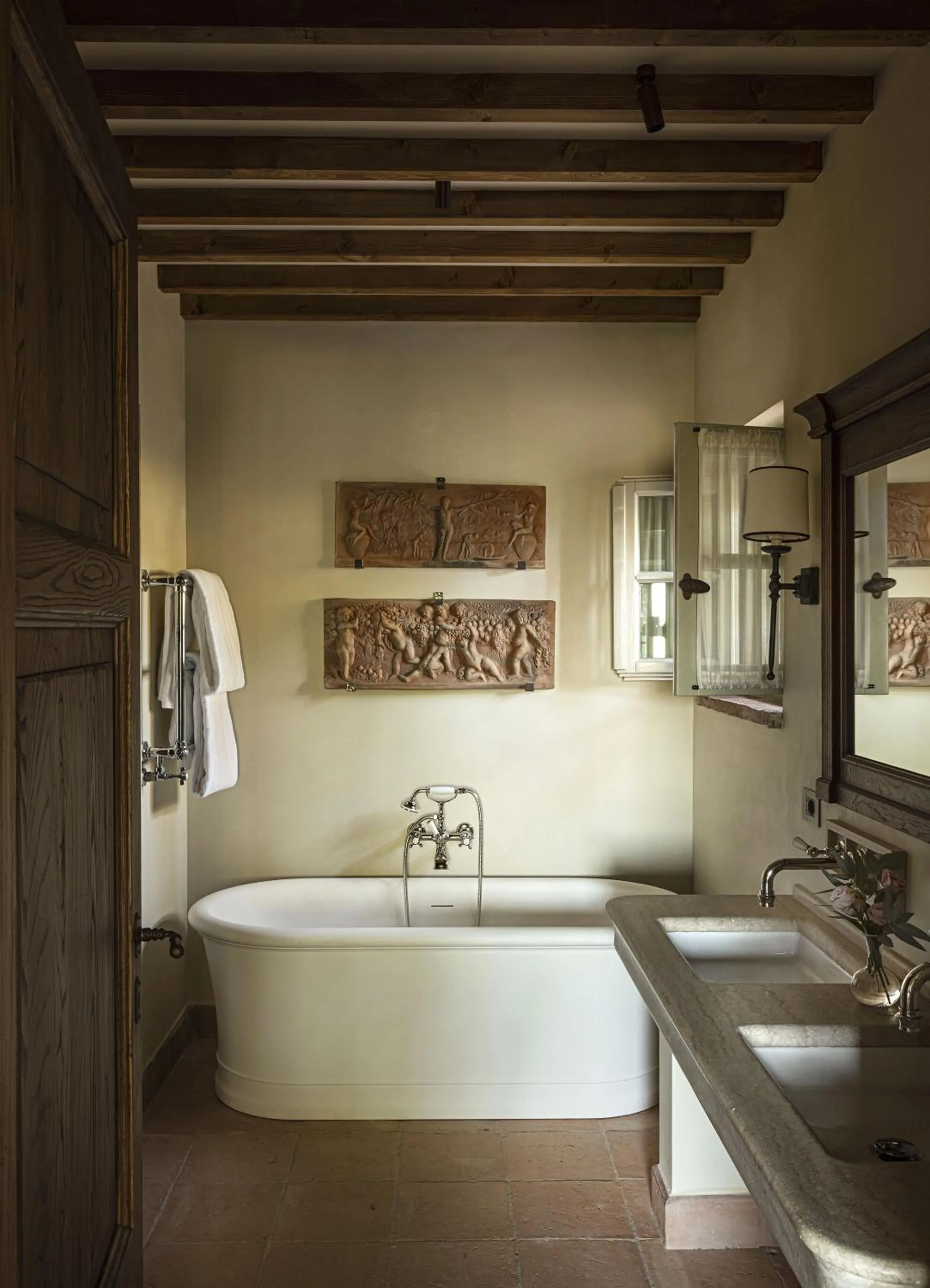 Bathroom in Castello di Casole, A Belmond Hotel, Tuscany