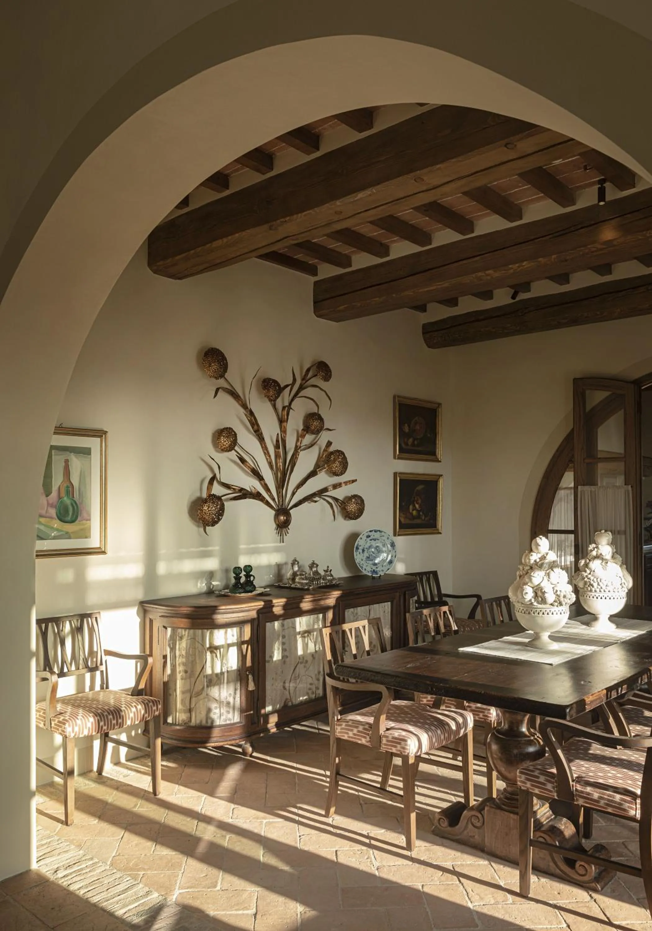 Living room in Castello di Casole, A Belmond Hotel, Tuscany