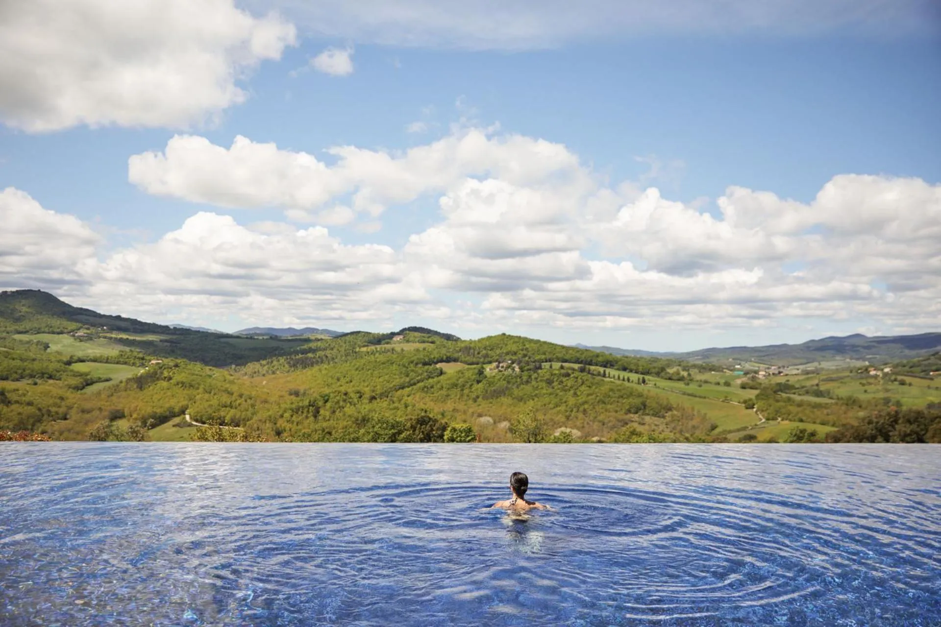Swimming pool in Castello di Casole, A Belmond Hotel, Tuscany