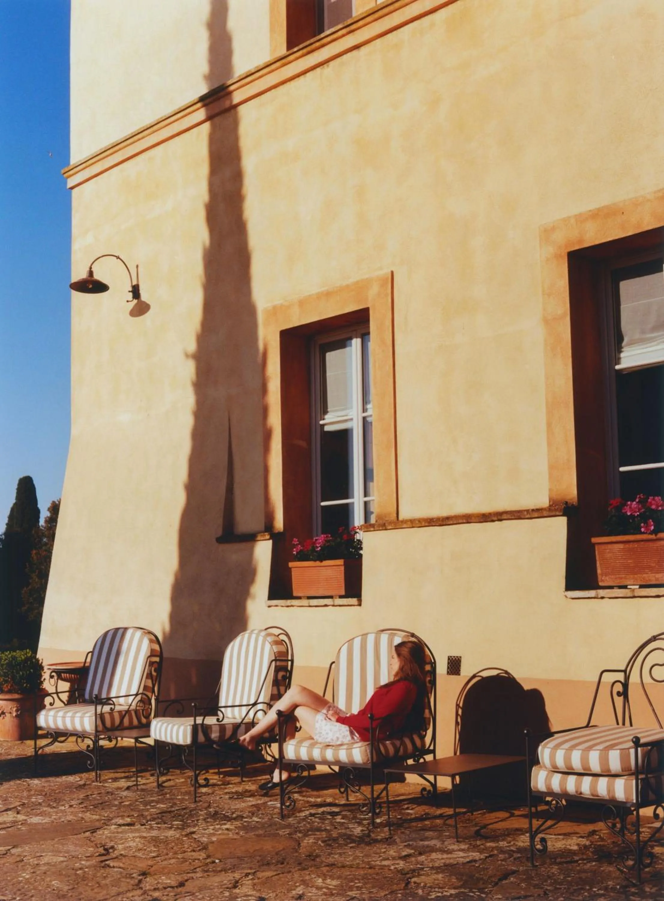 Patio in Castello di Casole, A Belmond Hotel, Tuscany