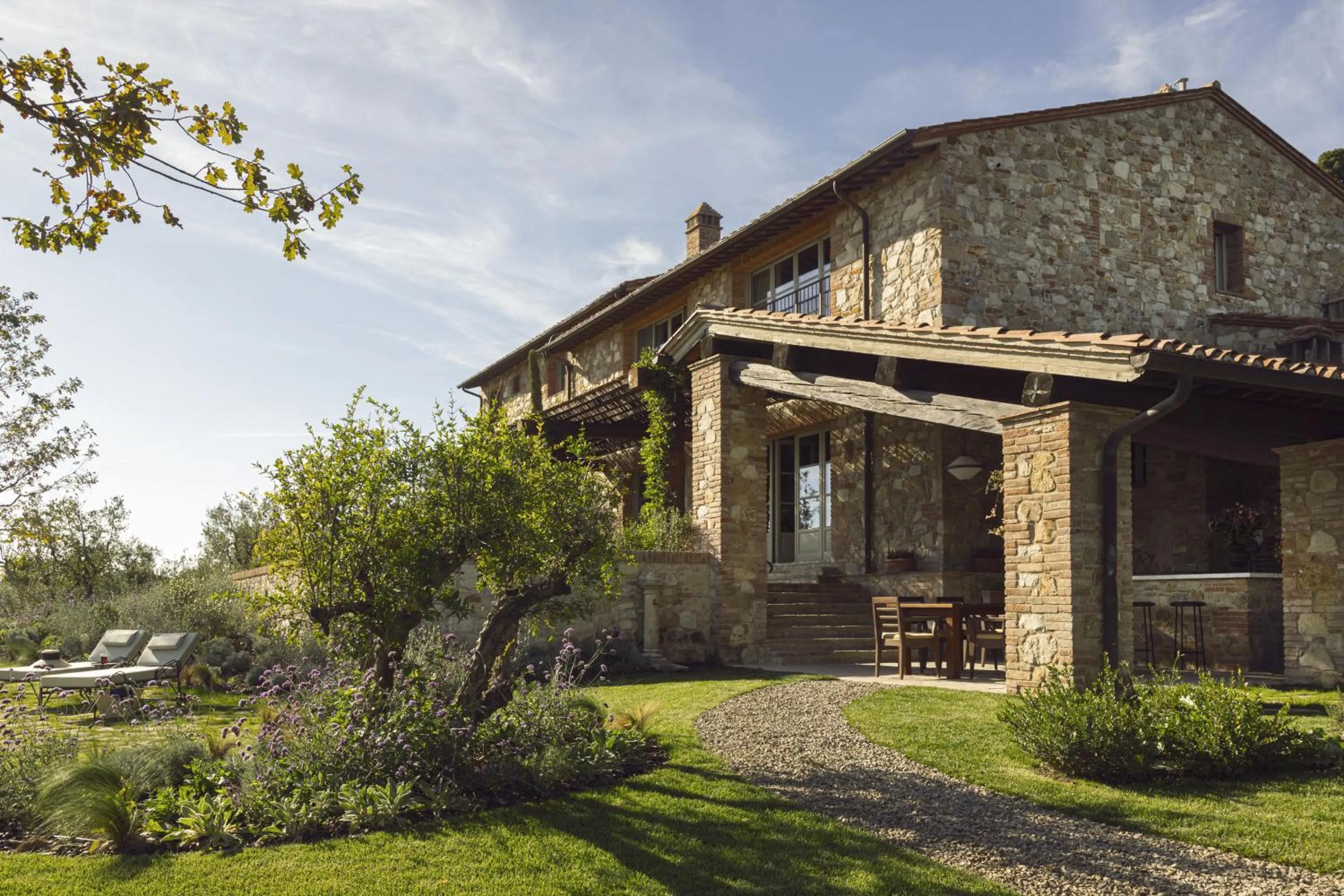 Patio in Castello di Casole, A Belmond Hotel, Tuscany